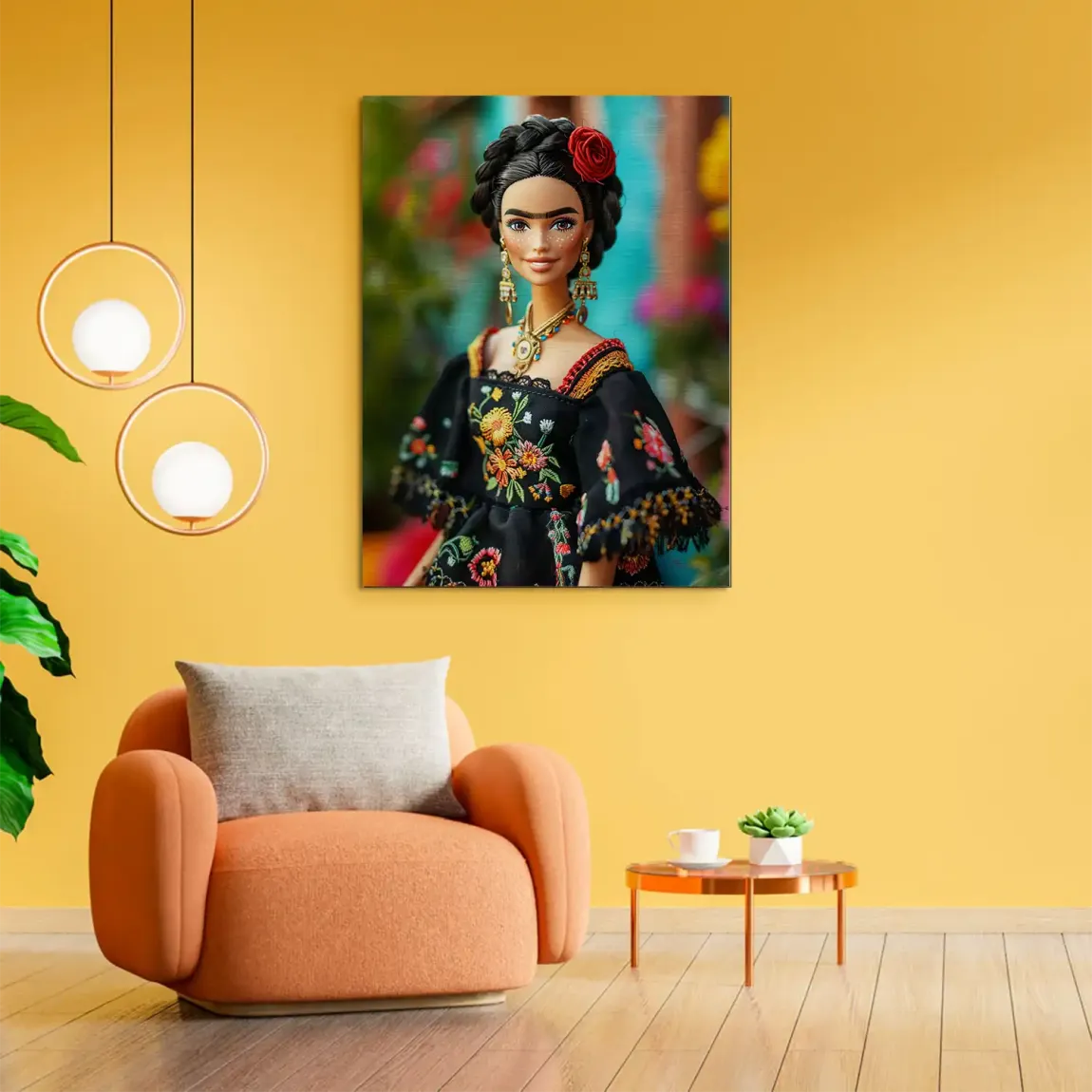 Frida Barbie Smile Alu Gebürstet Bild