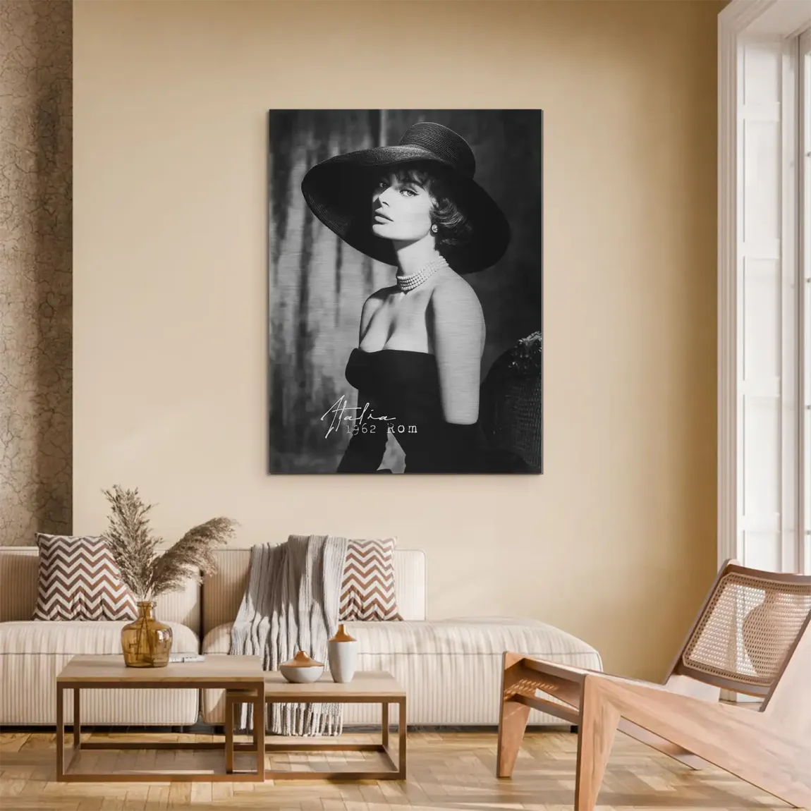 Sophia Loren Italia Aluminiumbild gebürstet