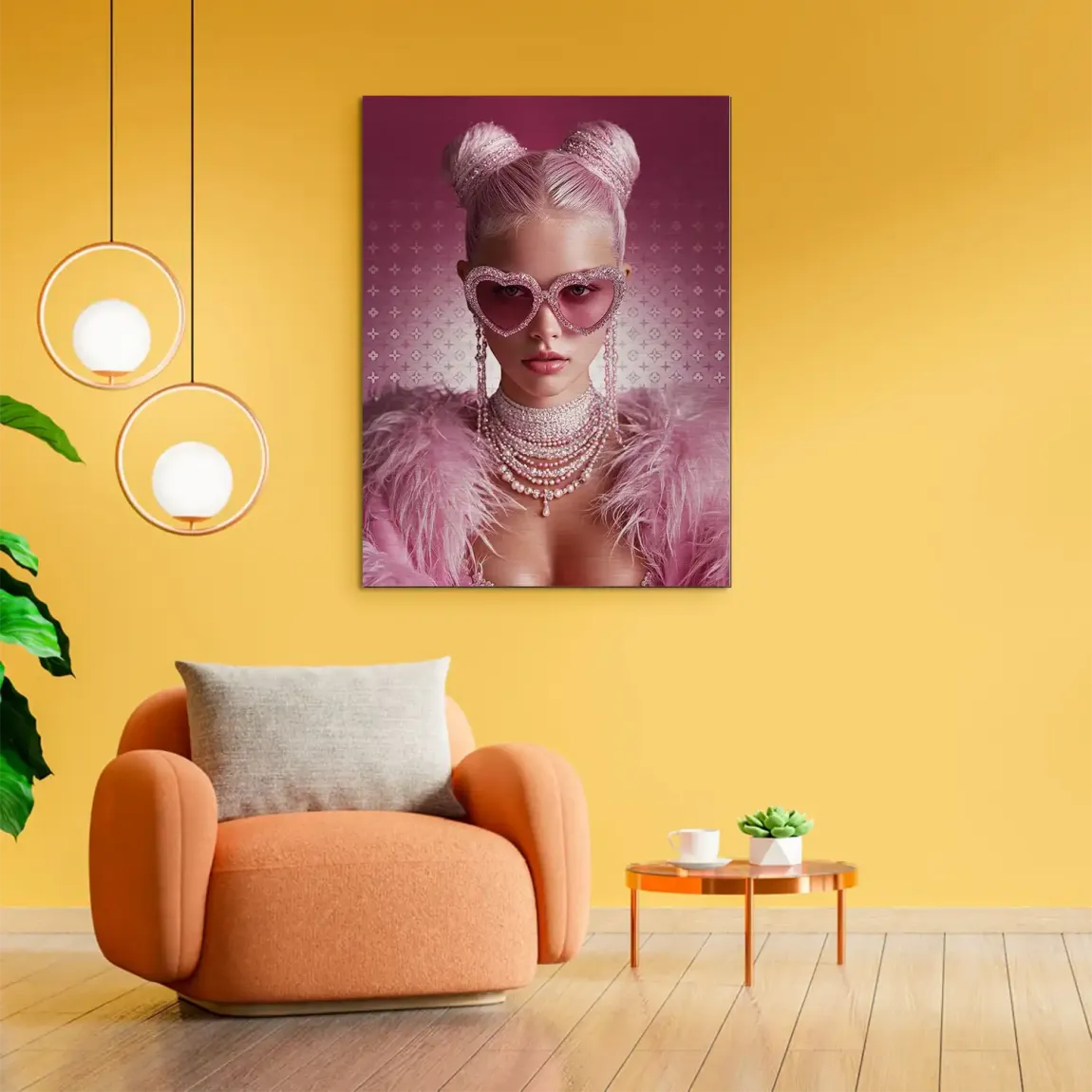 Glamour Girl Alu Gebürstet Bild