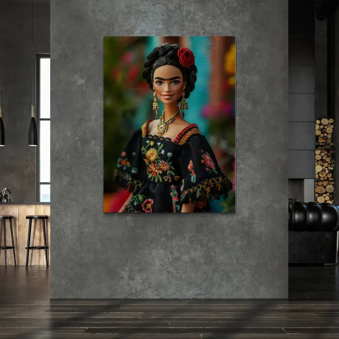 Frida Barbie Smile Alu Gebürstet Bild
