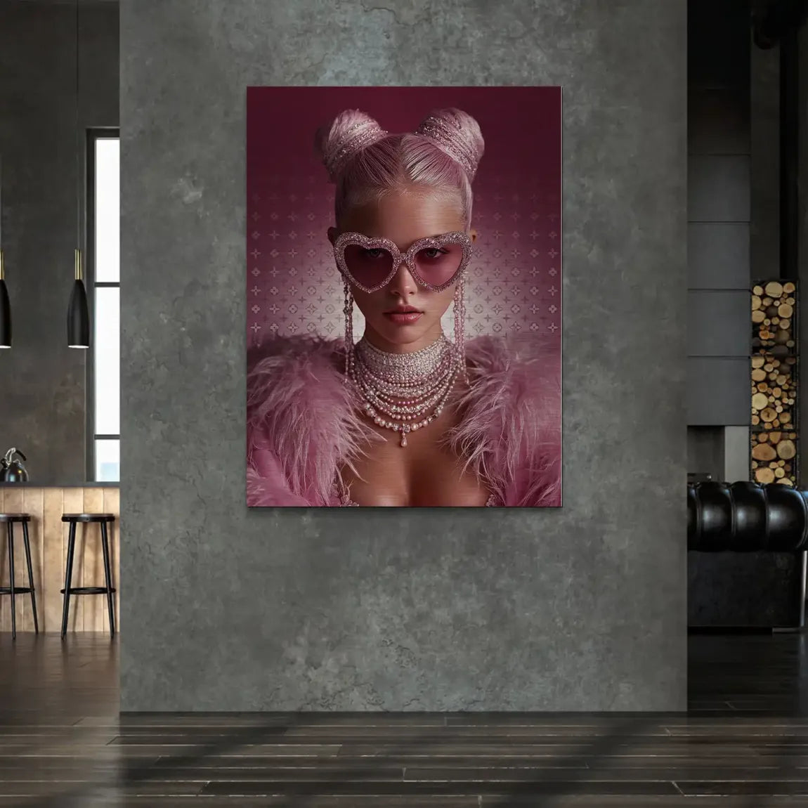 Glamour Girl Alu Gebürstet Bild