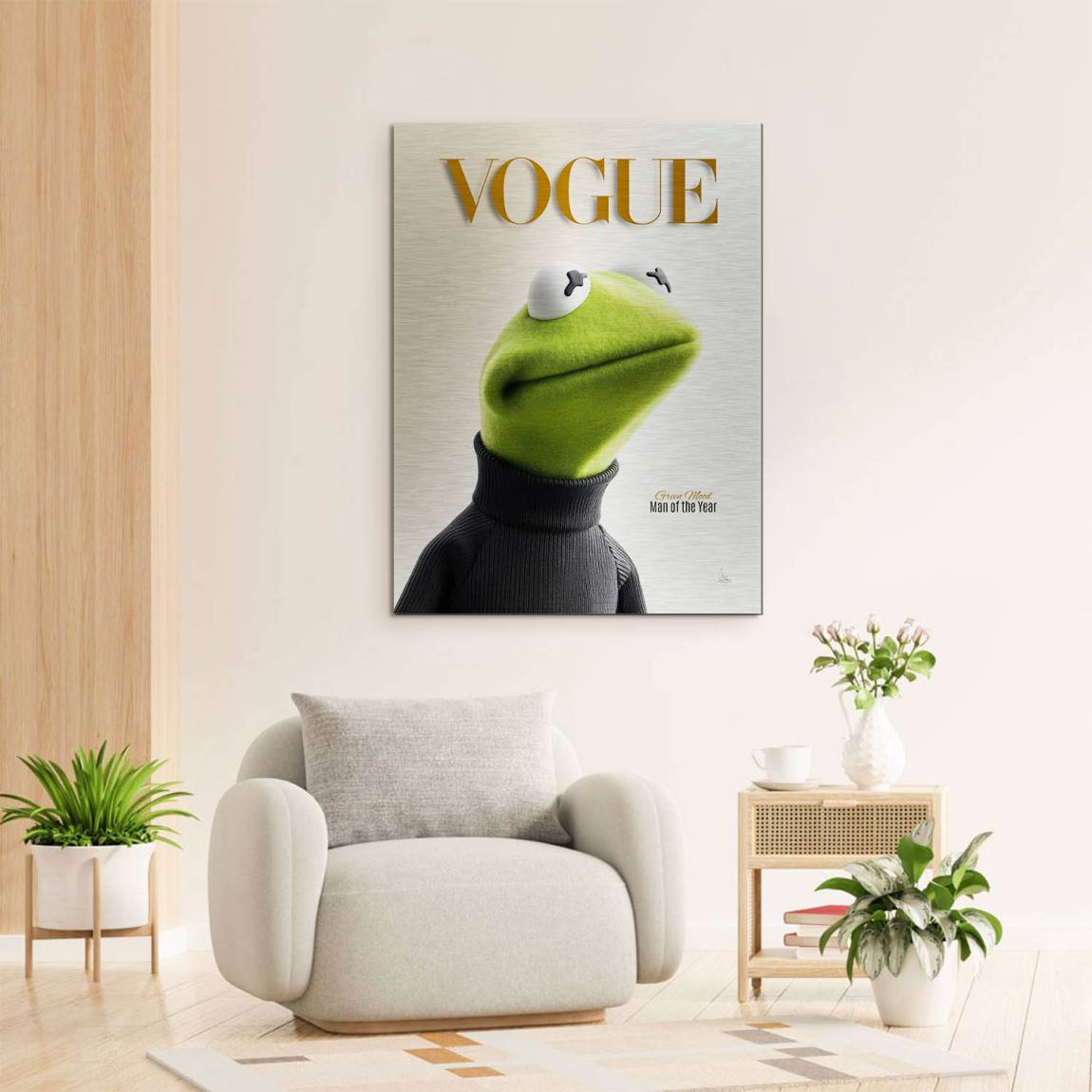 Kermit Couture Aluminiumbild gebürstet