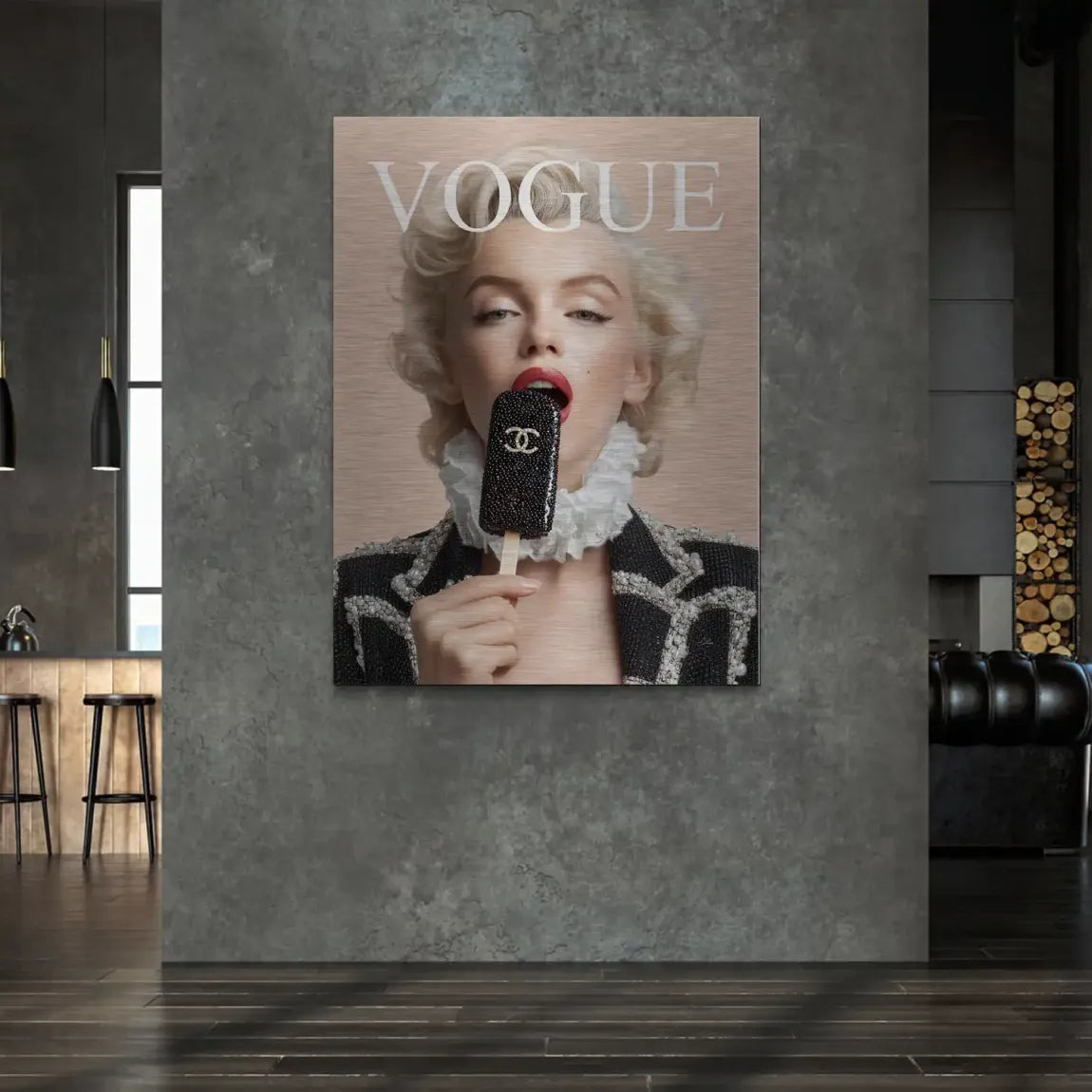 Marilyn Coco Eis Alu Gebürstet Bild