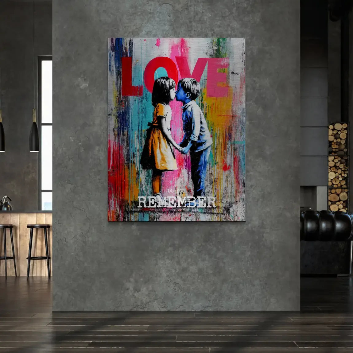 First Kiss Alu Gebürstet Bild