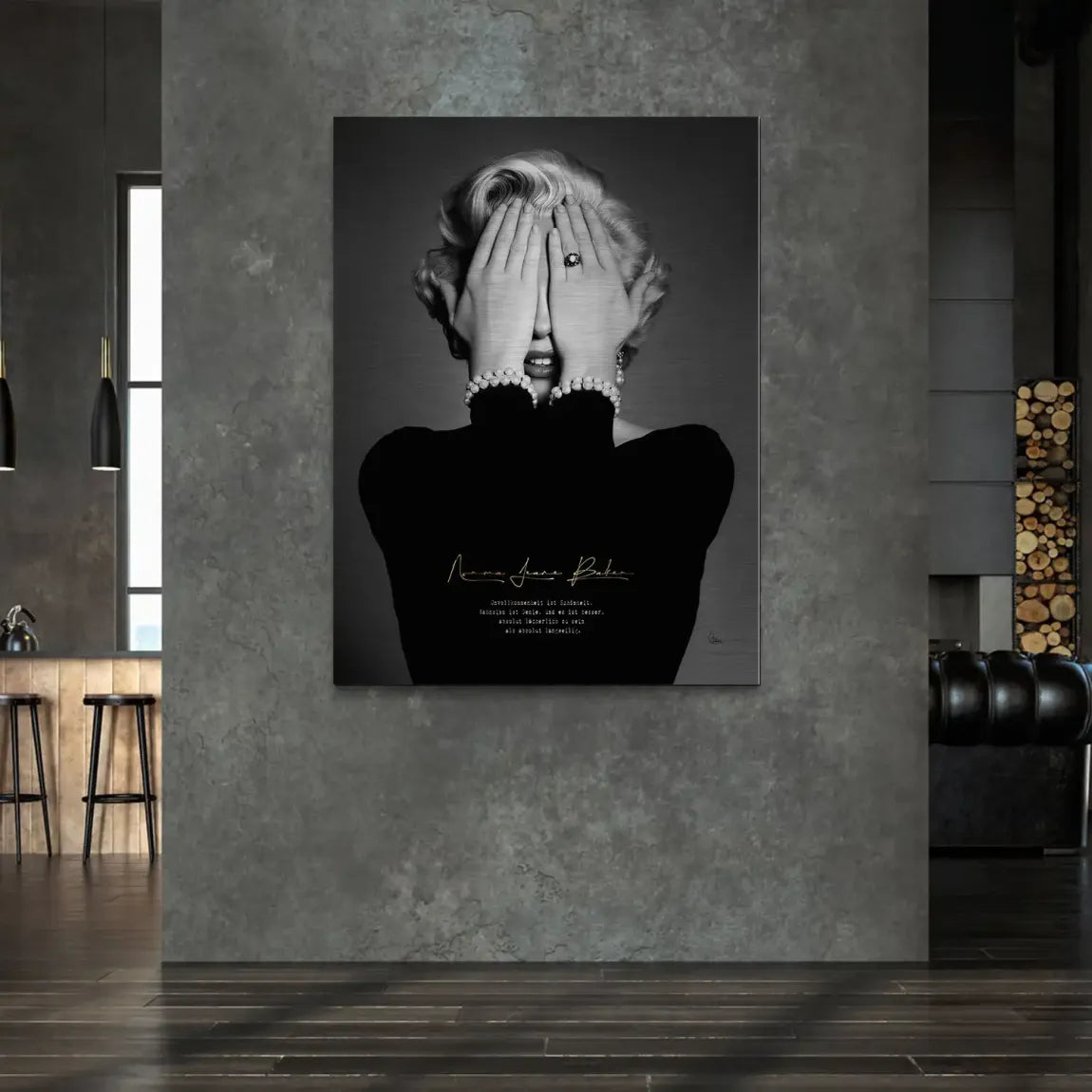 Marilyn Monroe Norma Jeane Alu Gebürstet Bild