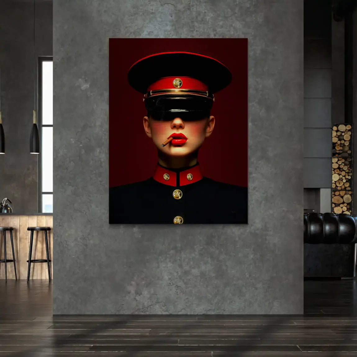 Russian Girl Alu Gebürstet Bild