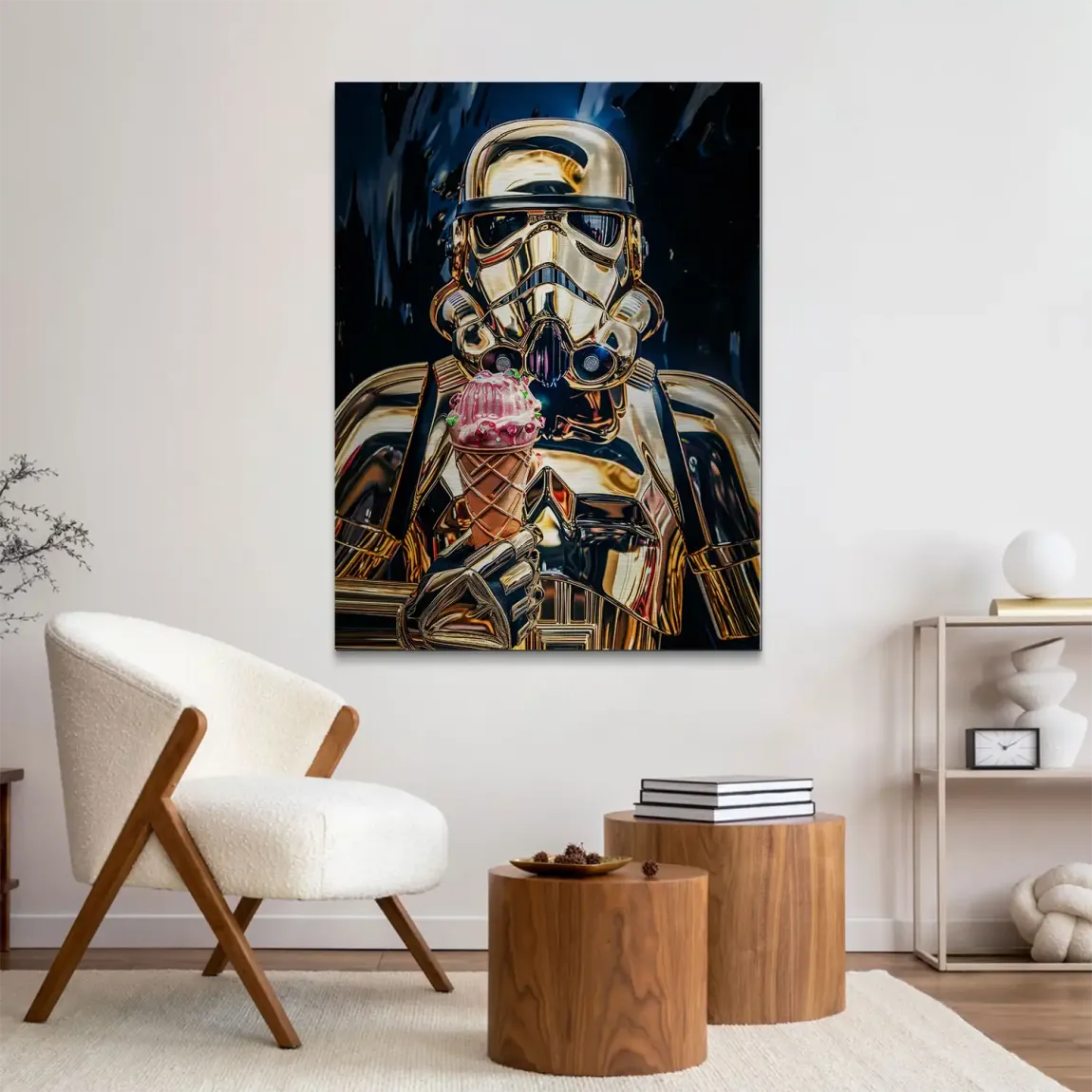 Stormtrooper Eis Aluminiumbild gebürstet