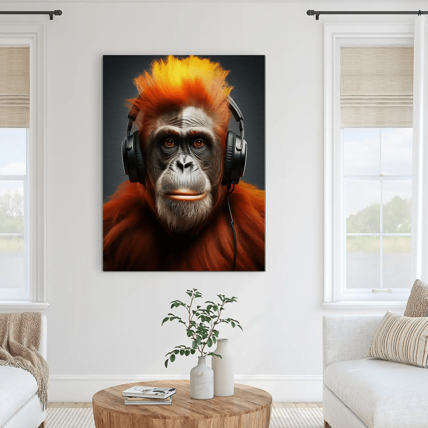 Music Monkey Aludibond Gebürstet INGALERIE