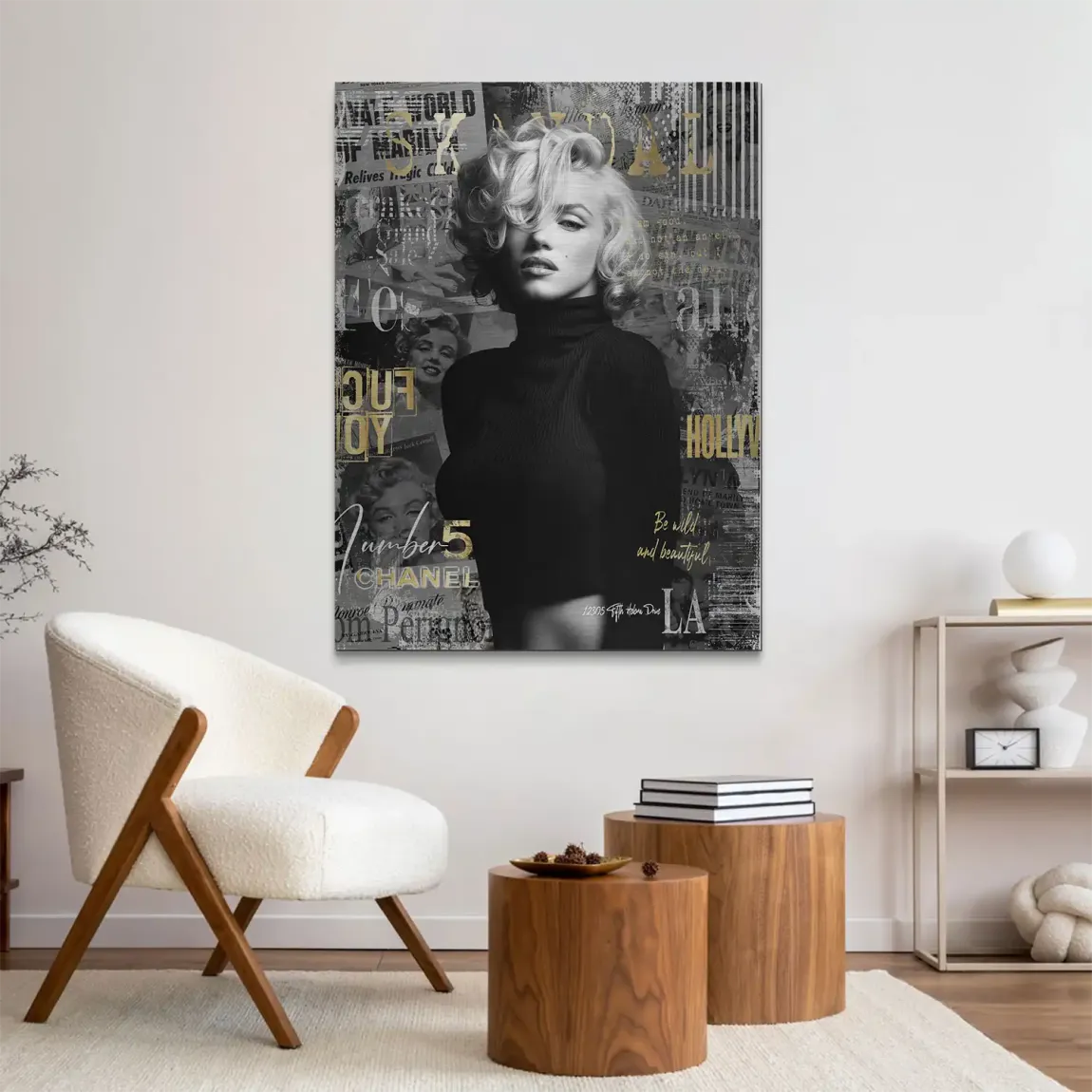 Marilyn Monroe Legend Aluminiumbild gebürstet