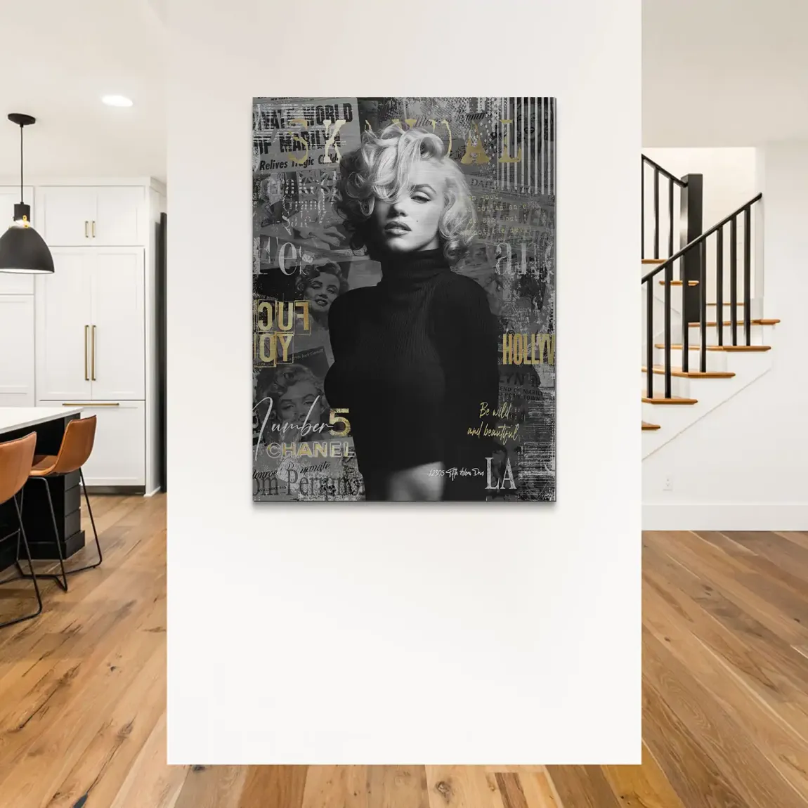 Marilyn Monroe Legend Aluminiumbild gebürstet