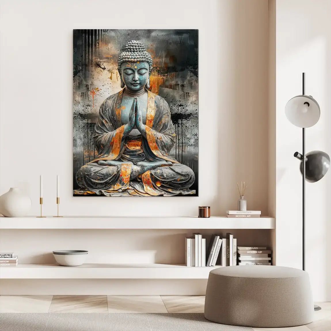 Buddha Abstrakt Nr.50 Aludibond Gebürstet INGALERIE