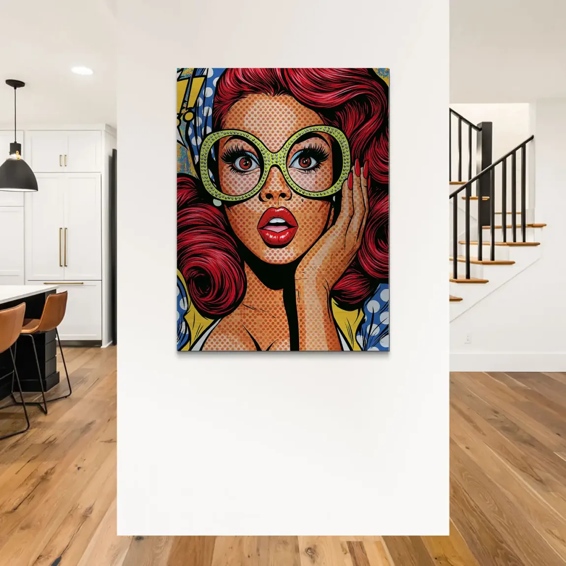 Pop Art Diva Aluminiumbild gebürstet