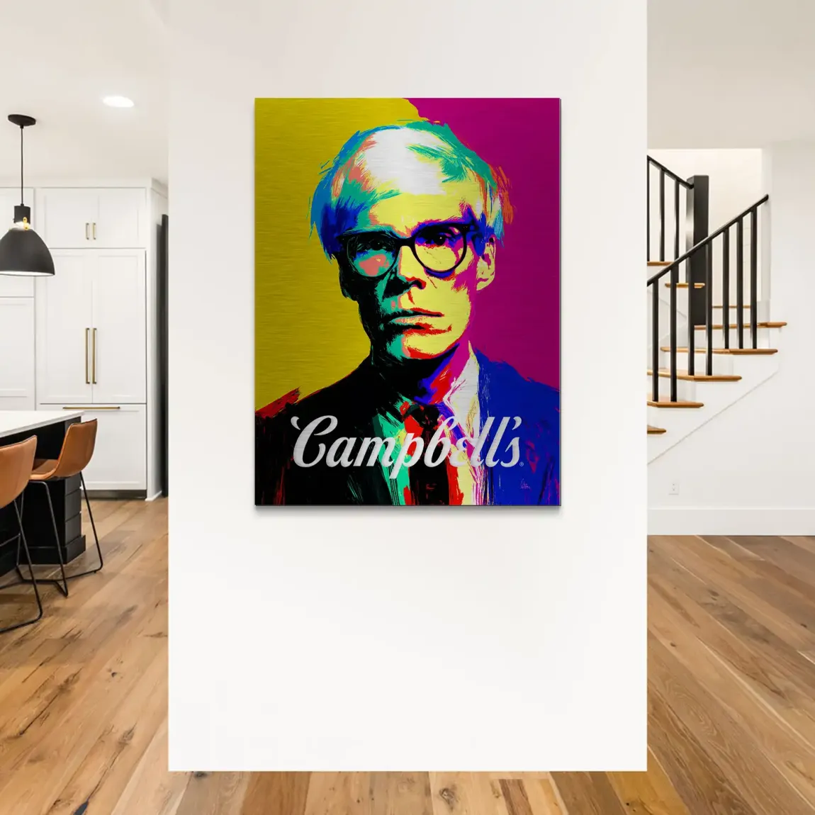 Campbell Popart Aluminiumbild gebürstet