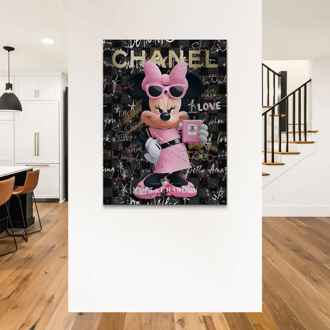 Minnie Couture Aluminiumbild gebürstet