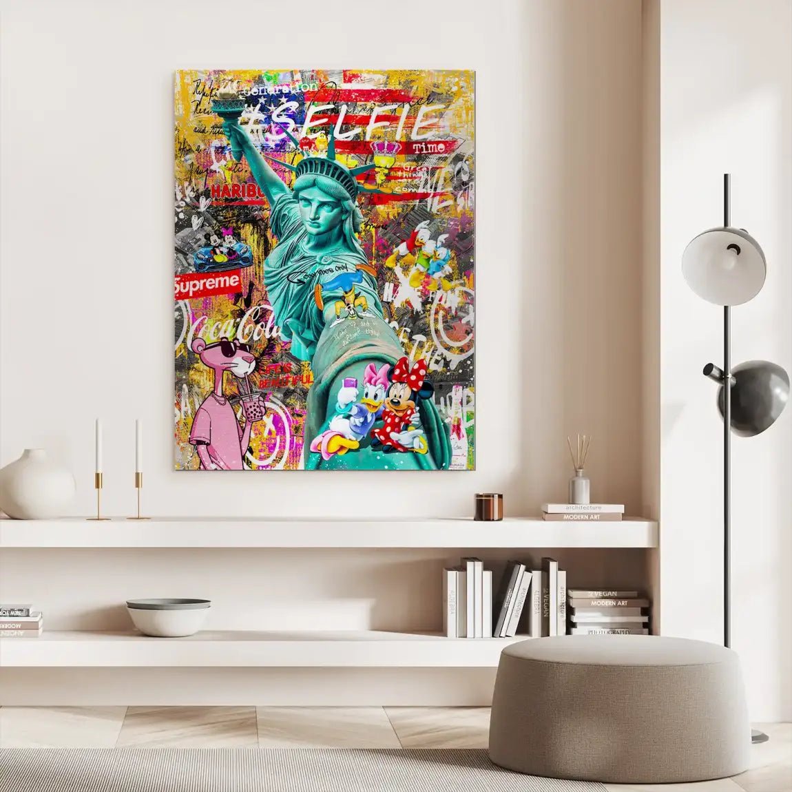 Selfie Pop Art Aludibond Gebürstet INGALERIE