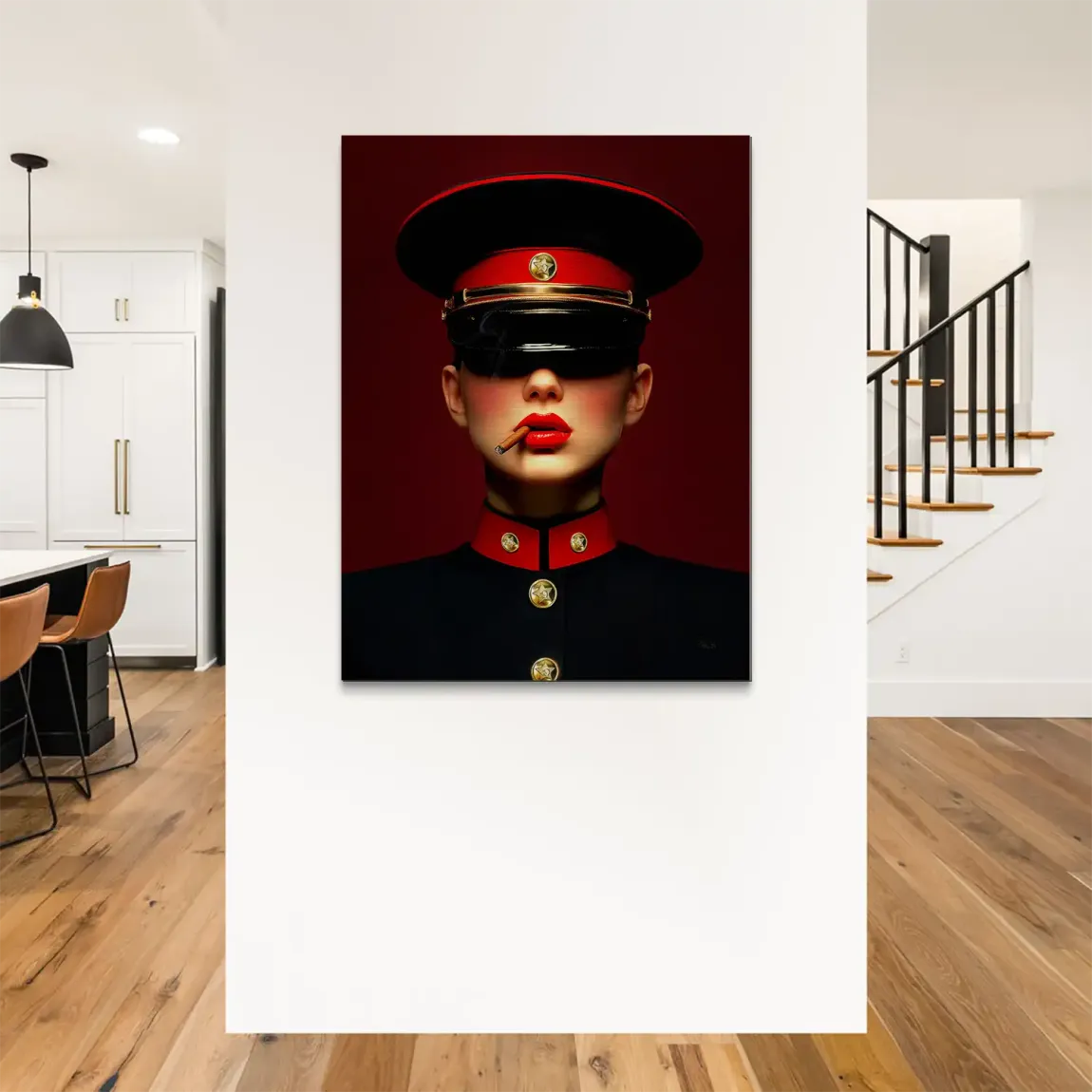 Russian Girl Alu Gebürstet Bild