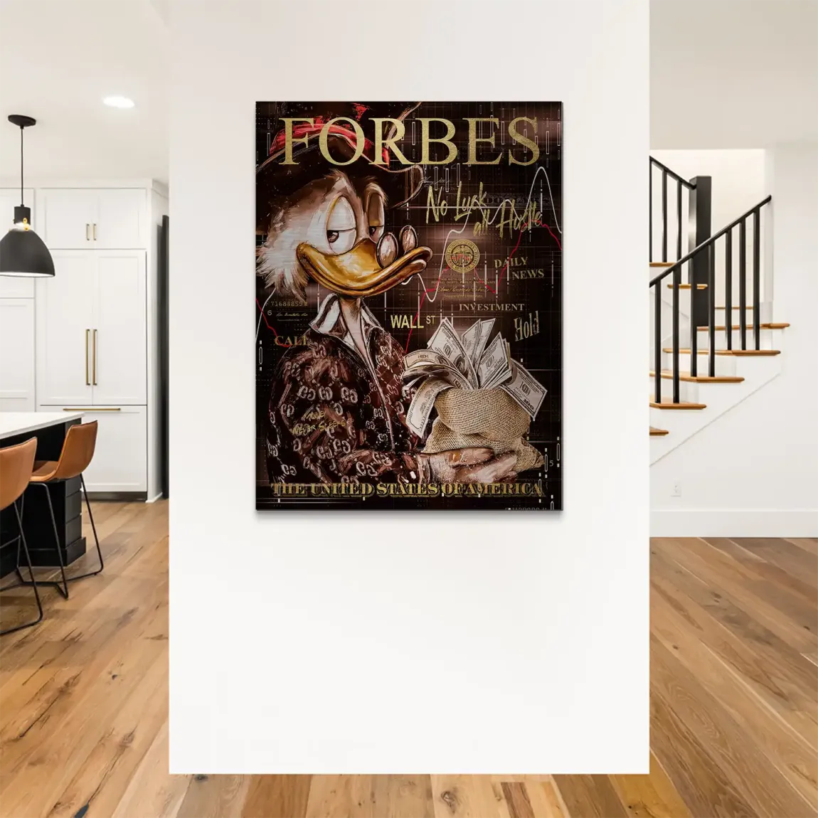 Mr Money Forbes Alu Gebürstet Bild