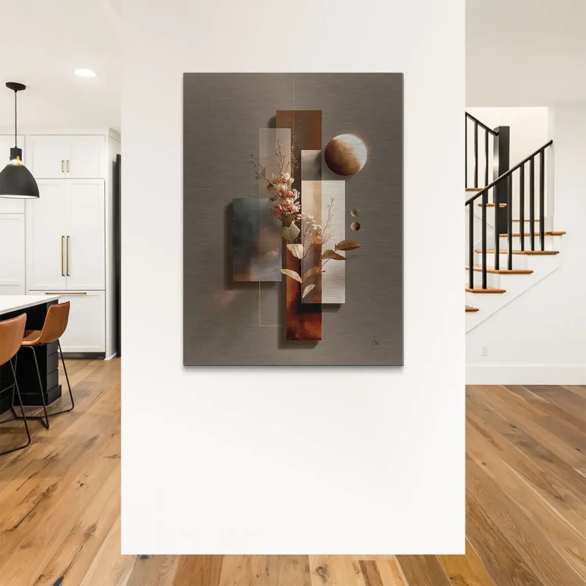 Celestial Bloom Harmony Alu Gebürstet Bild