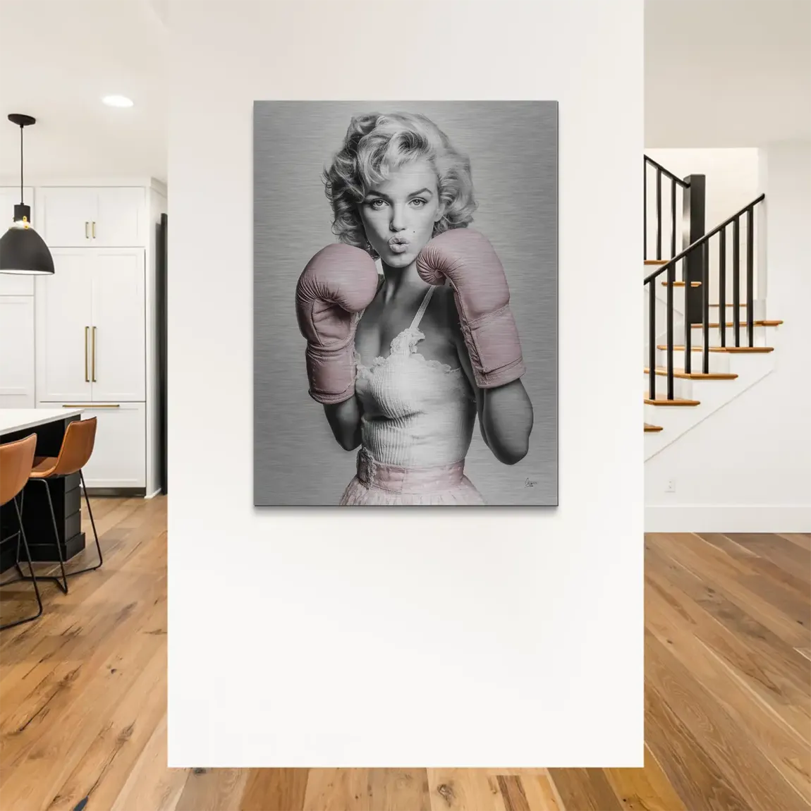 Marilyn Monroe Punch Alu Gebürstet Bild