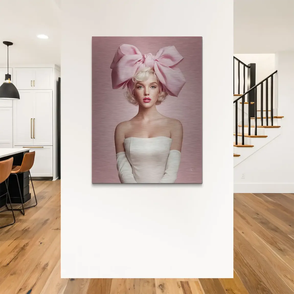 Marilyn Monroe Rosé Alu Gebürstet Bild