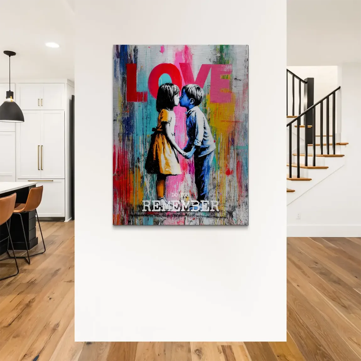 First Kiss Alu Gebürstet Bild