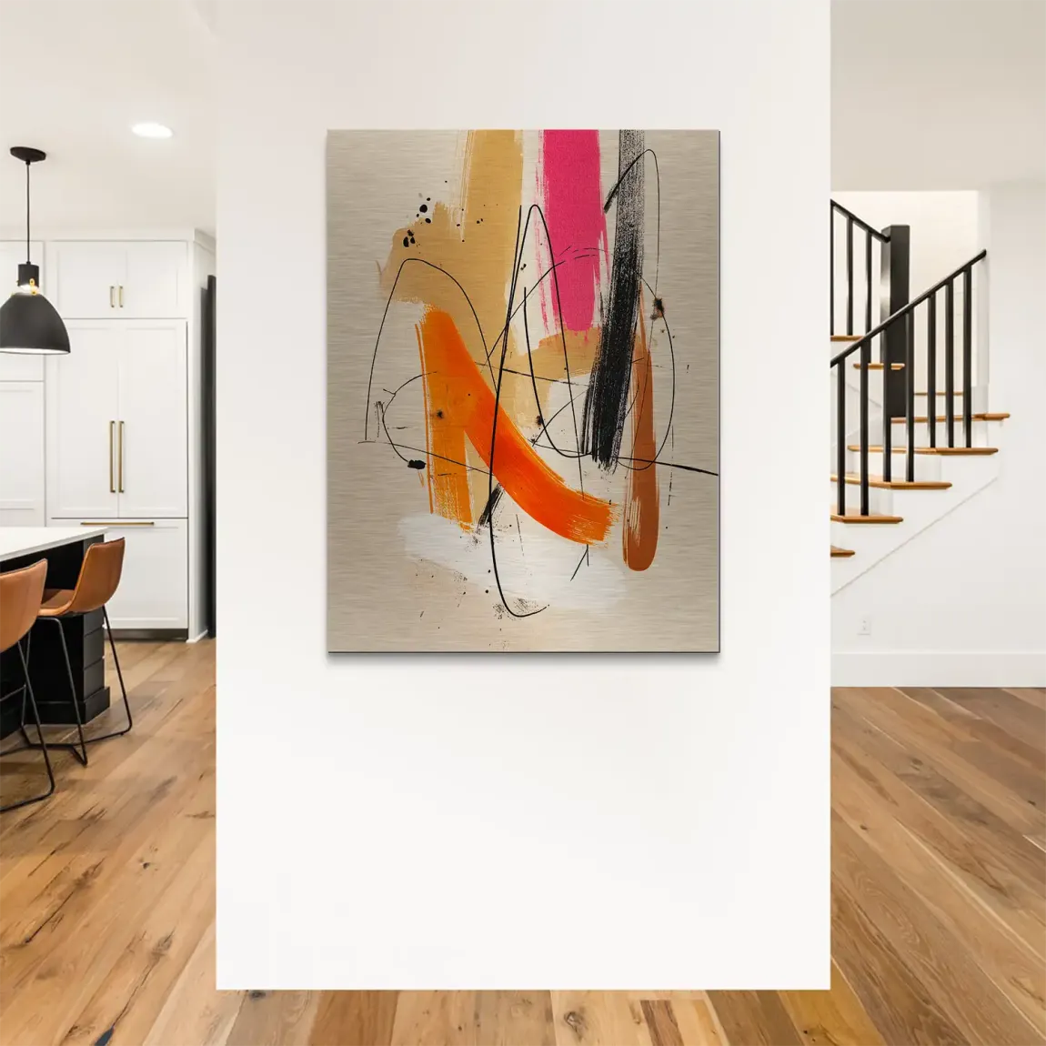 Freie Dynamik Abstrakt Alu Gebürstet Bild