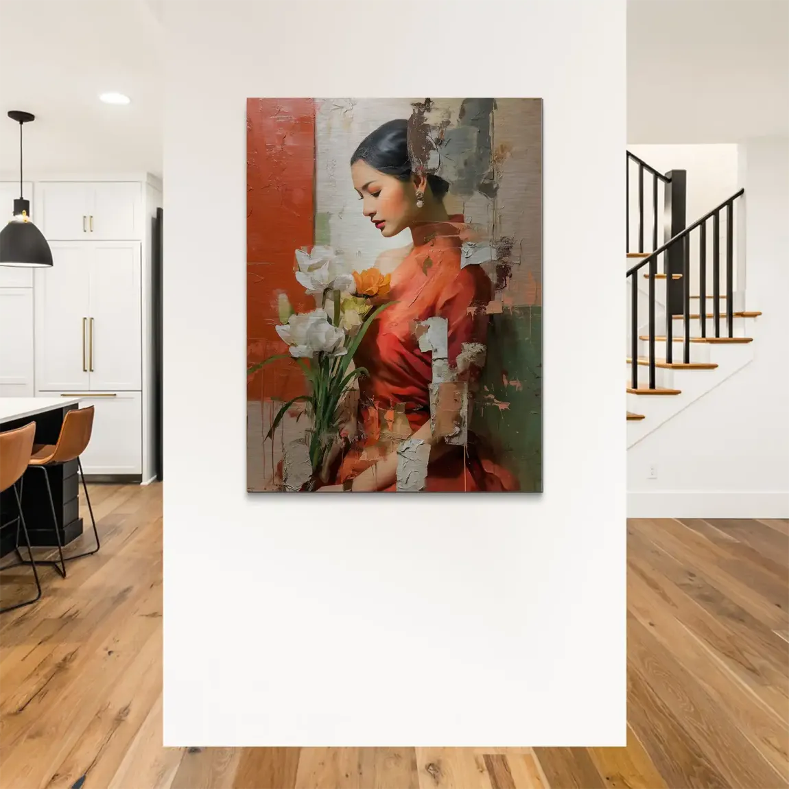 Silent Orchid Beauty Alu Gebürstet Bild