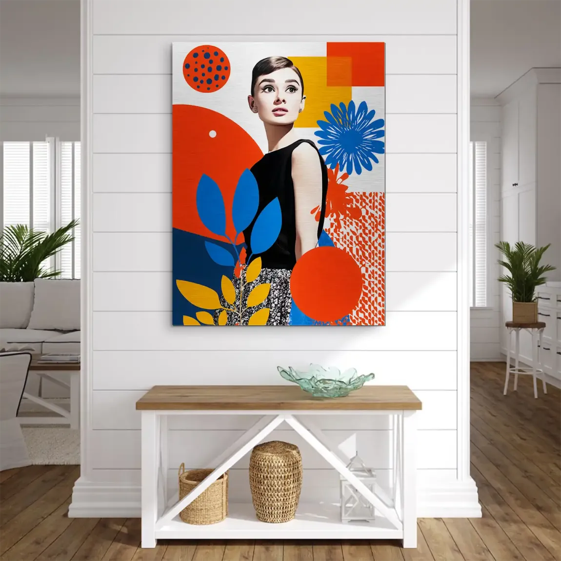 Audrey Hepburn Blooming Aludibond Gebürstet INGALERIE