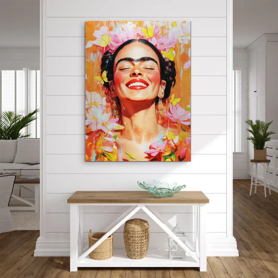 Frida Kahlo Blooming Aludibond Gebürstet INGALERIE