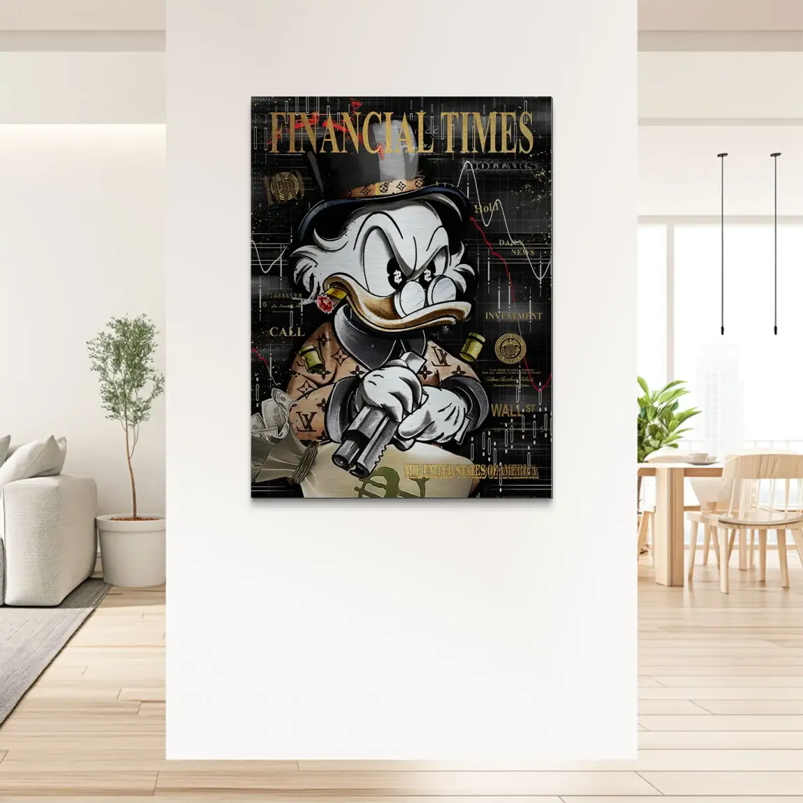 Financial Empire Duck Alu Gebürstet Bild