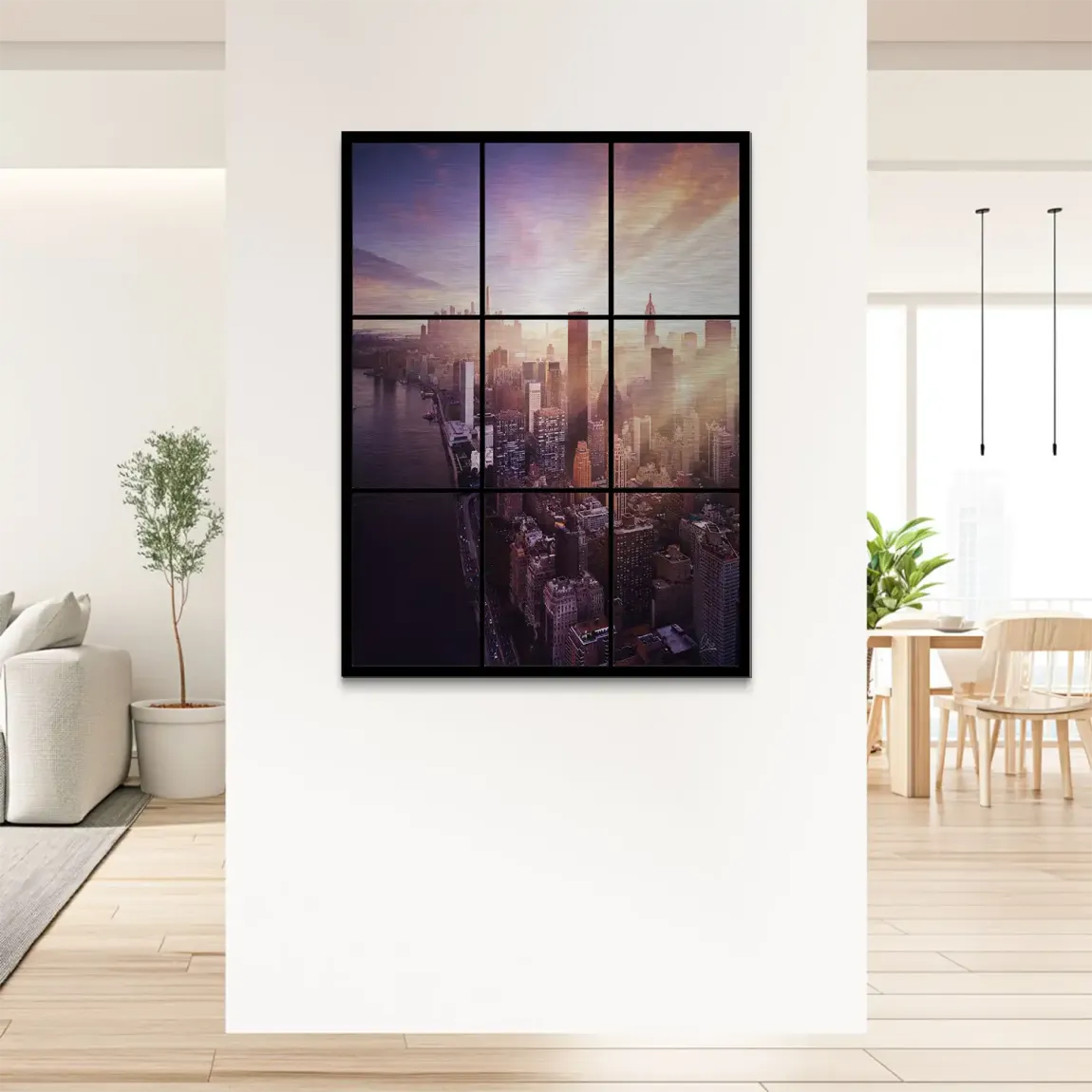 Manhattan View Alu Gebürstet Bild