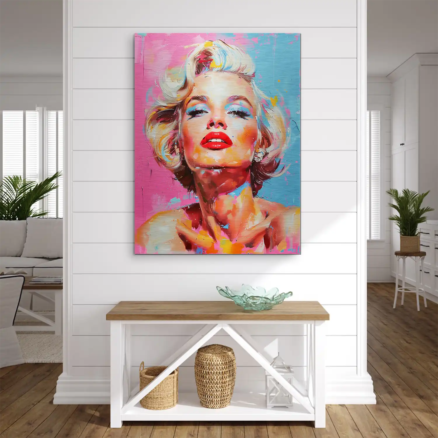 Marilyn Monroe Color Style Aludibond Gebürstet INGALERIE