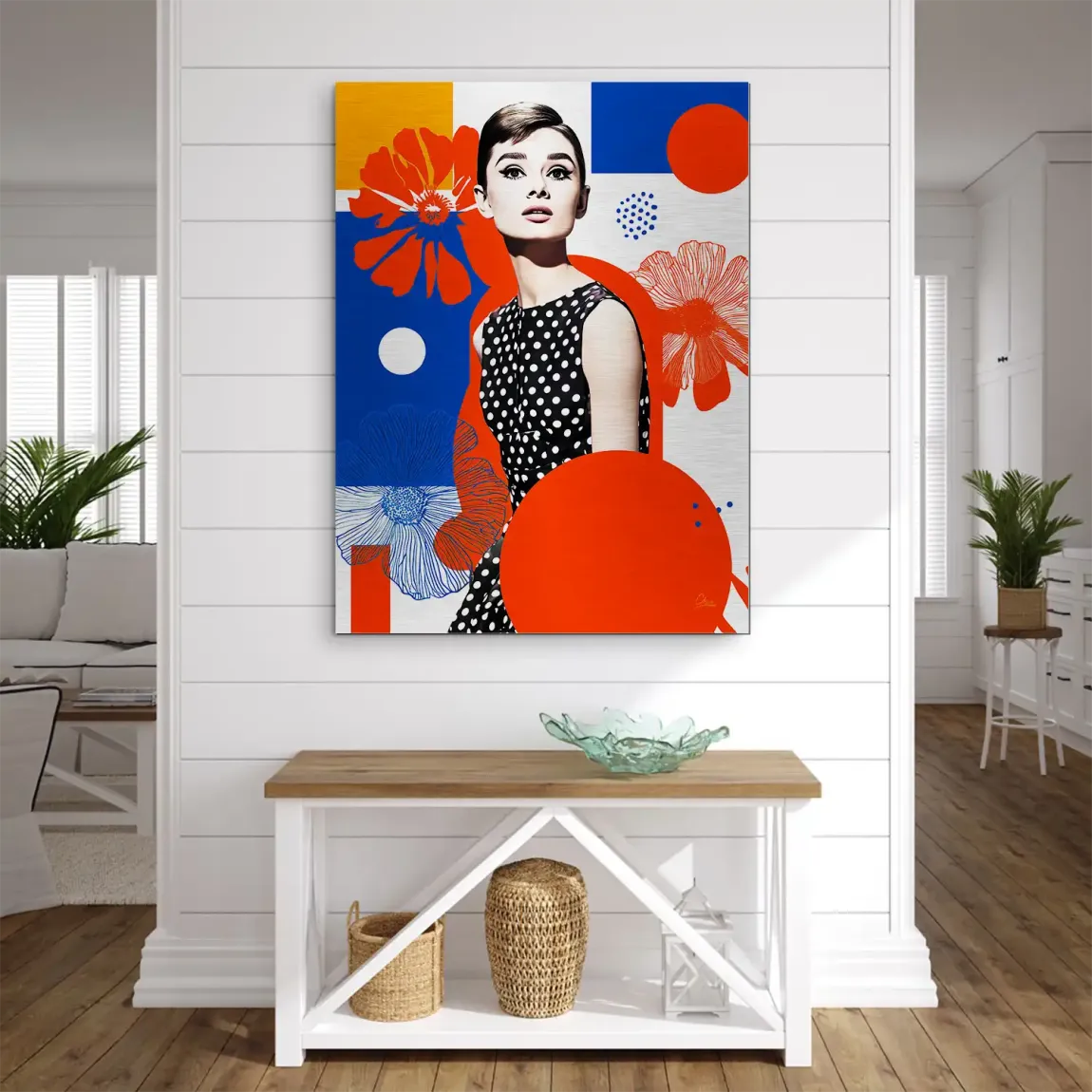Audrey Hepburn Mod Muse Edition Aludibond Gebürstet INGALERIE
