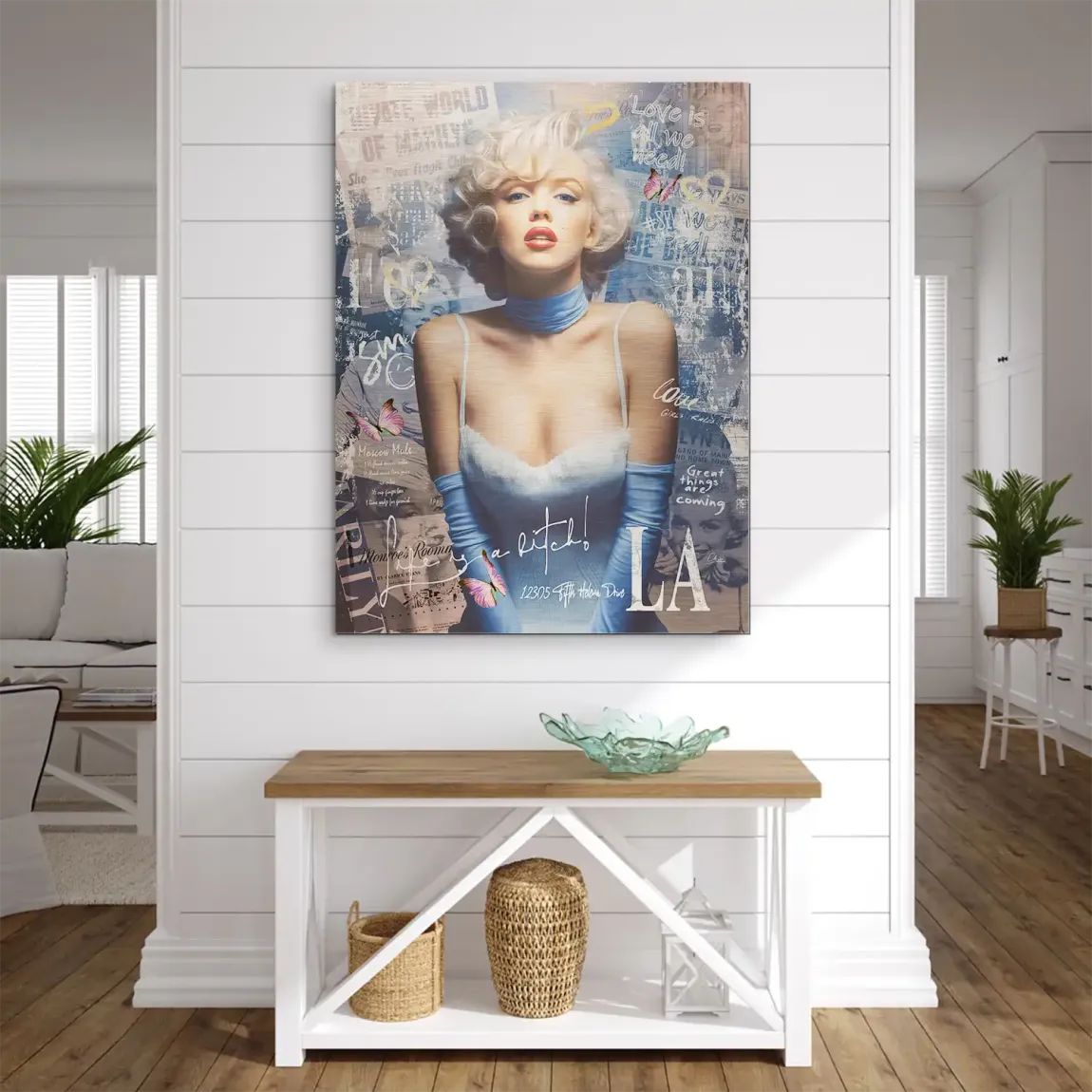 Marilyn Monroe Velvet Allure Aludibond Gebürstet