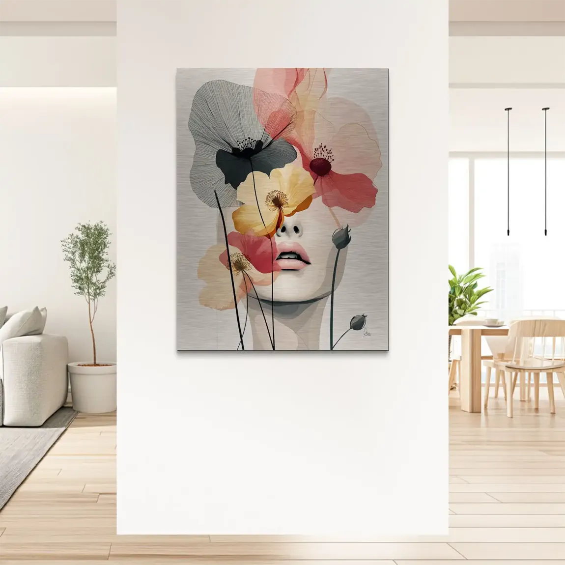 Floral Dream Alu Gebürstet Bild