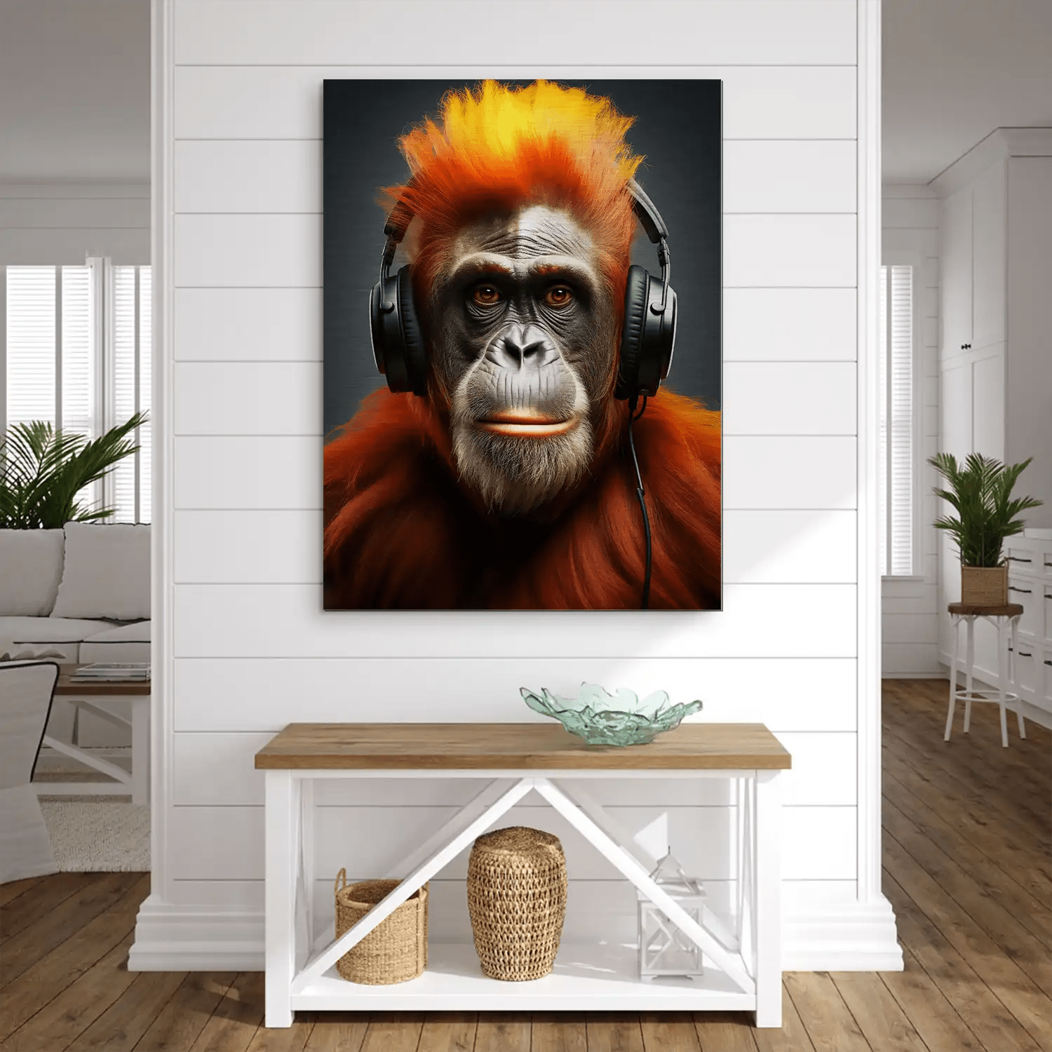 Music Monkey Aludibond Gebürstet INGALERIE