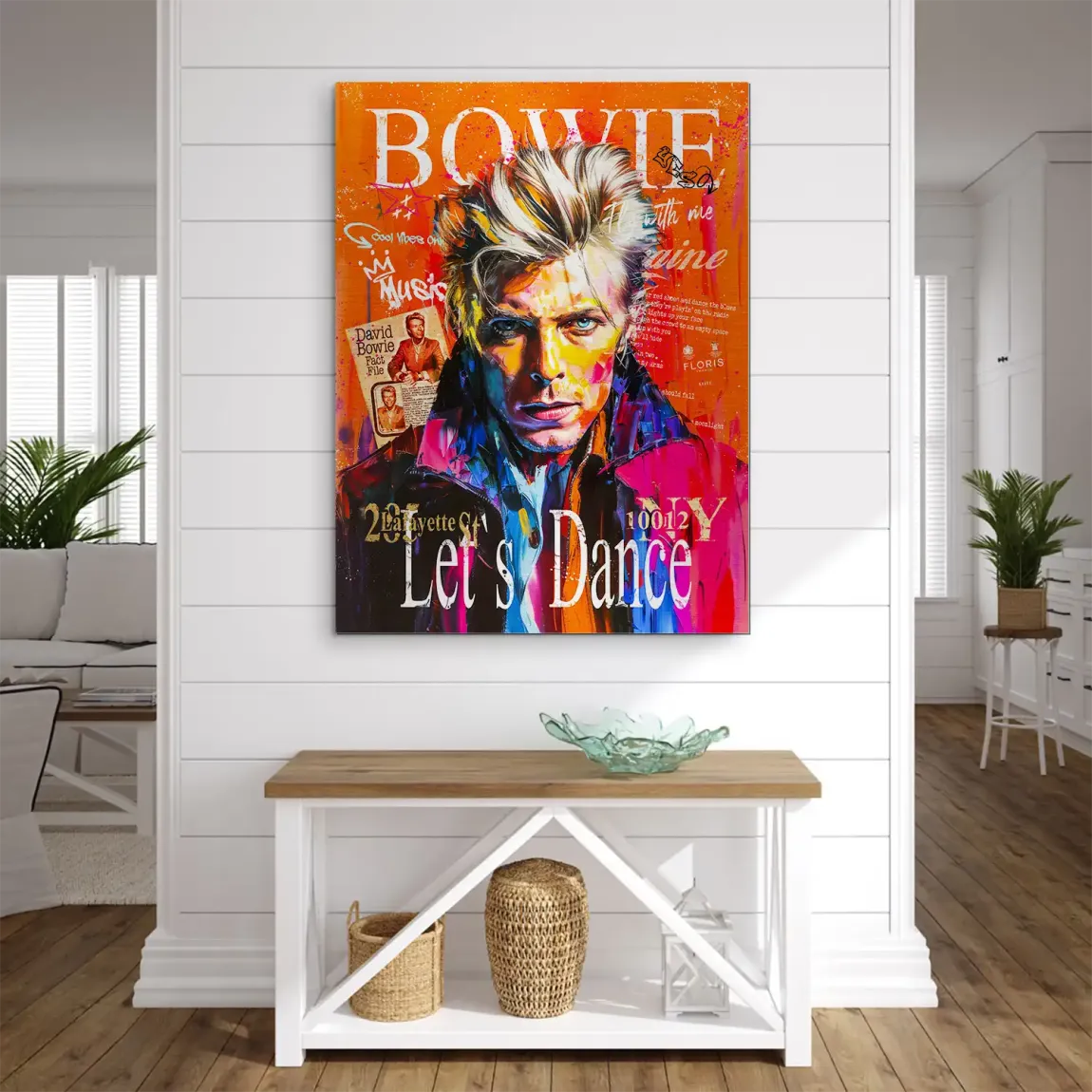David Bowie Pop Art Vision Aludibond Gebürstet INGALERIE