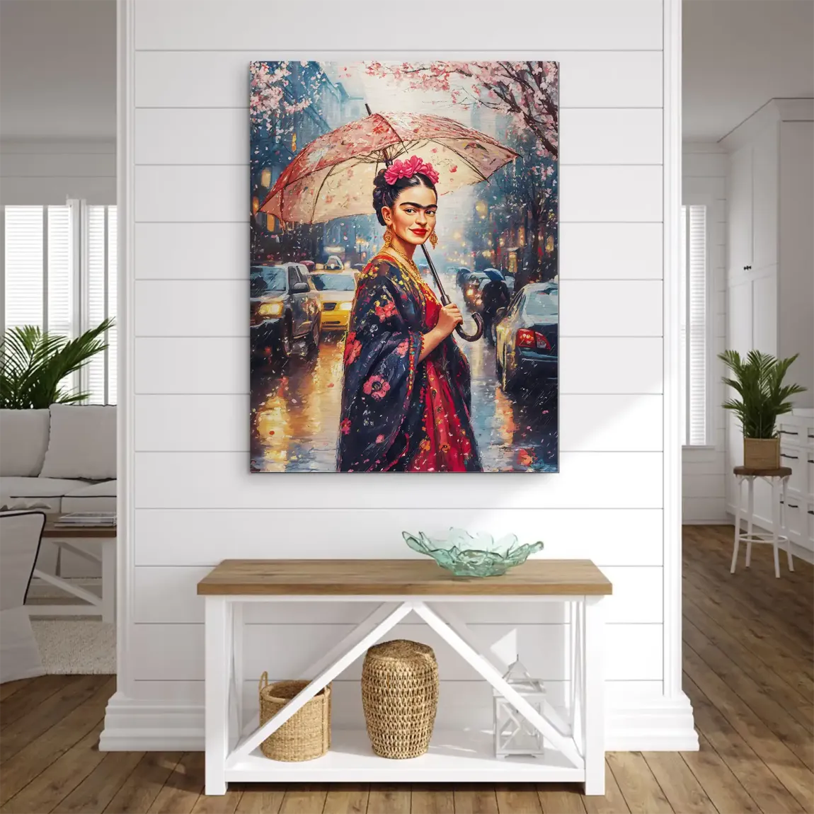 Frida im Abendregen Aludibond Gebürstet INGALERIE