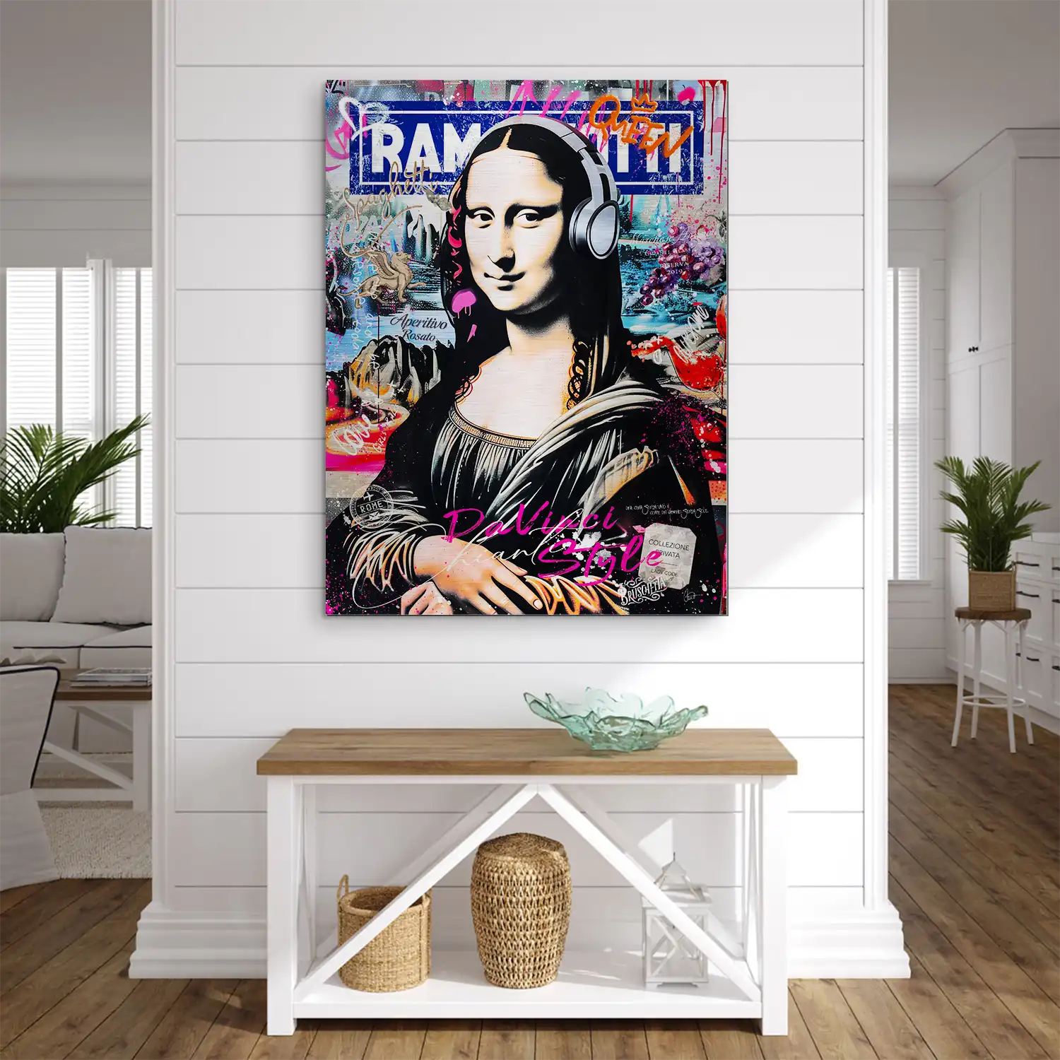 Mona Lisa Pop Art Aludibond Gebürstet INGALERIE