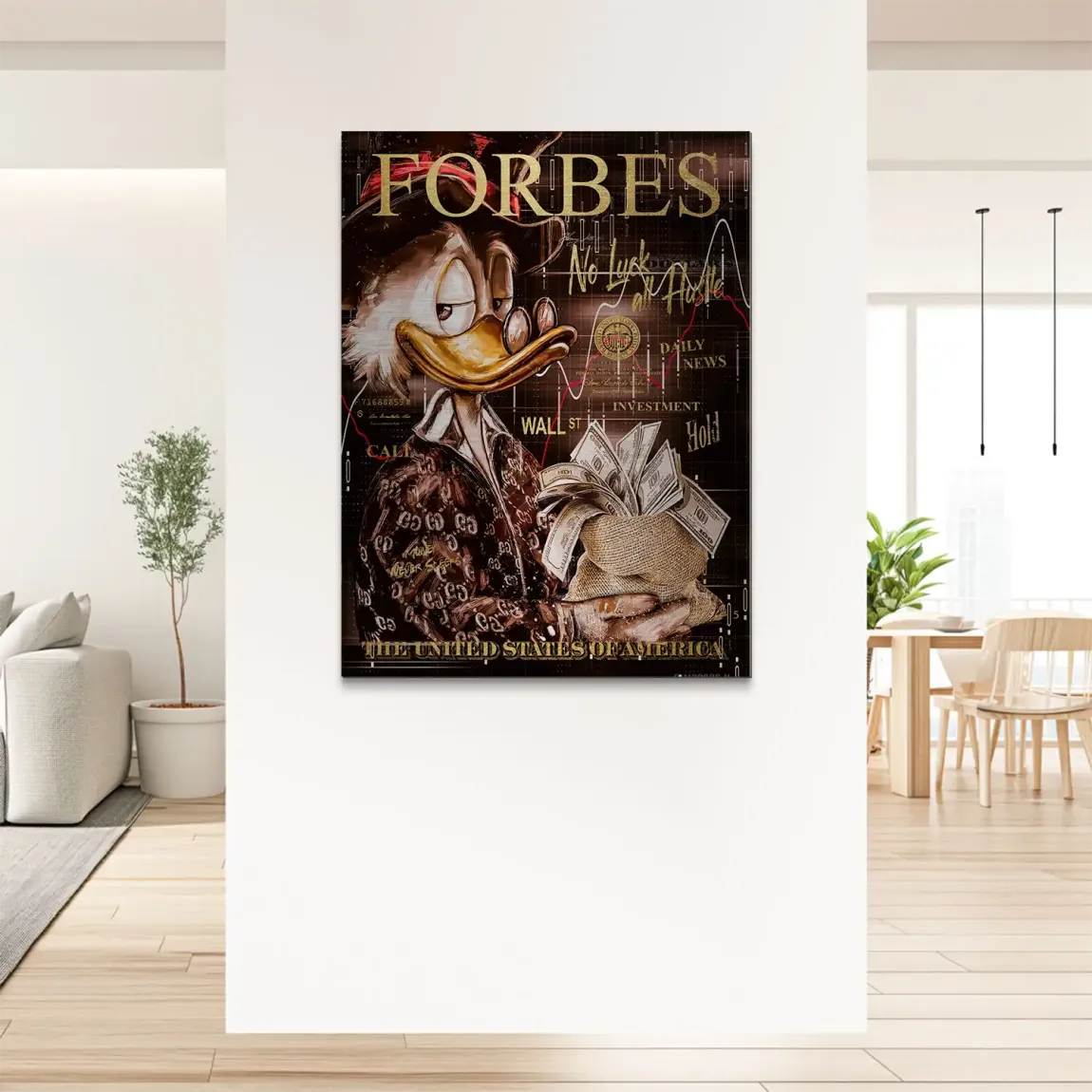 Mr Money Forbes Alu Gebürstet Bild