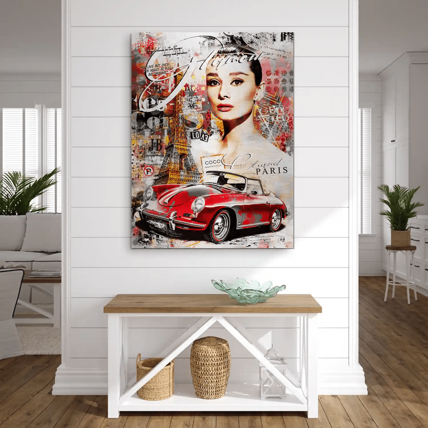 Audrey Porsche Pop Art Aludibond Gebürstet INGALERIE