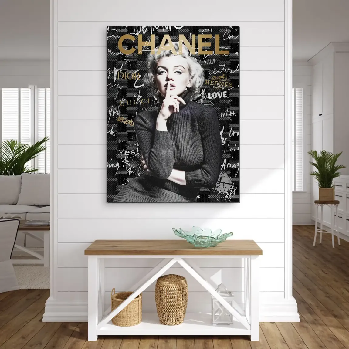 Marilyn loves Chanel Aludibond Gebürstet INGALERIE