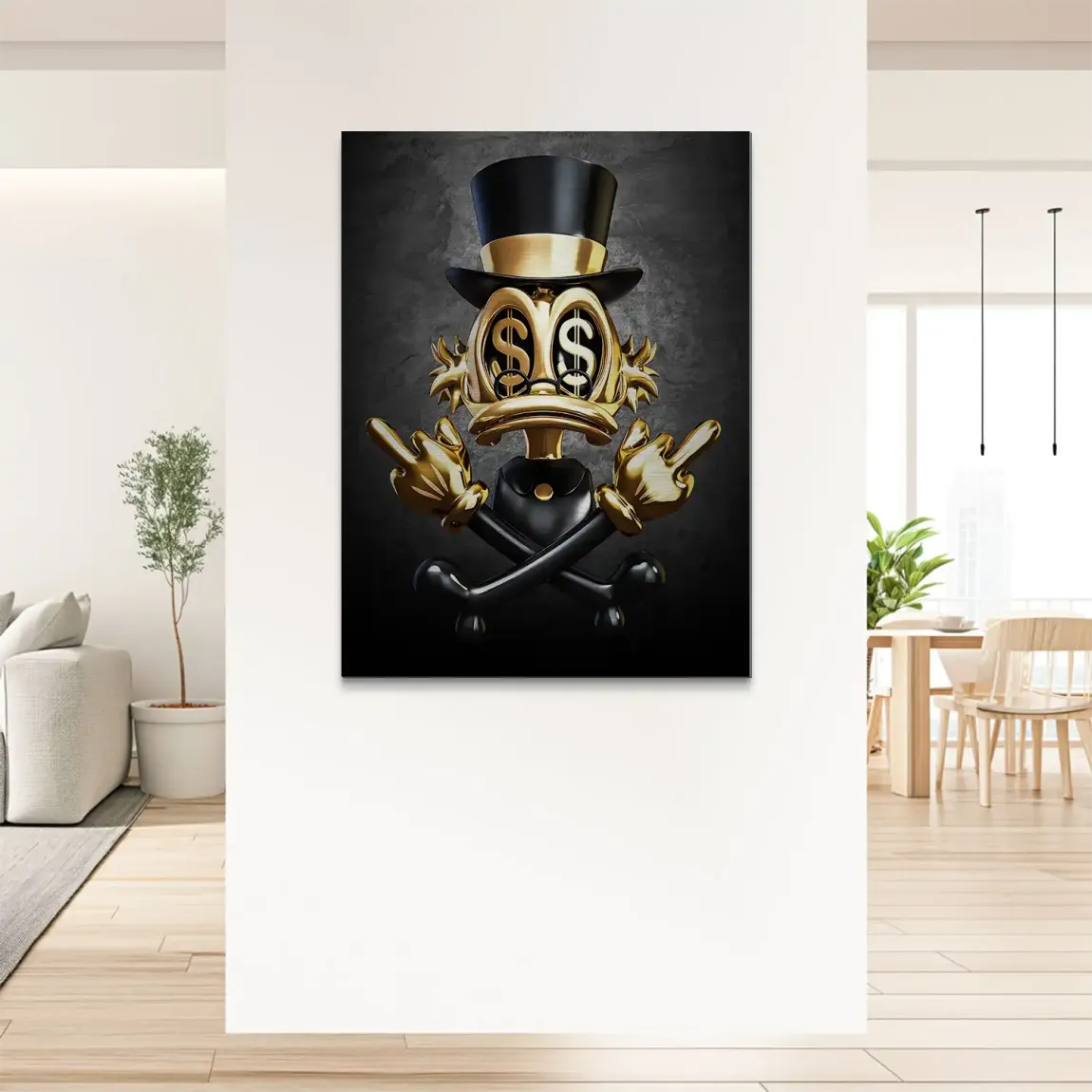 Dollar Vision Duck Alu Gebürstet Bild