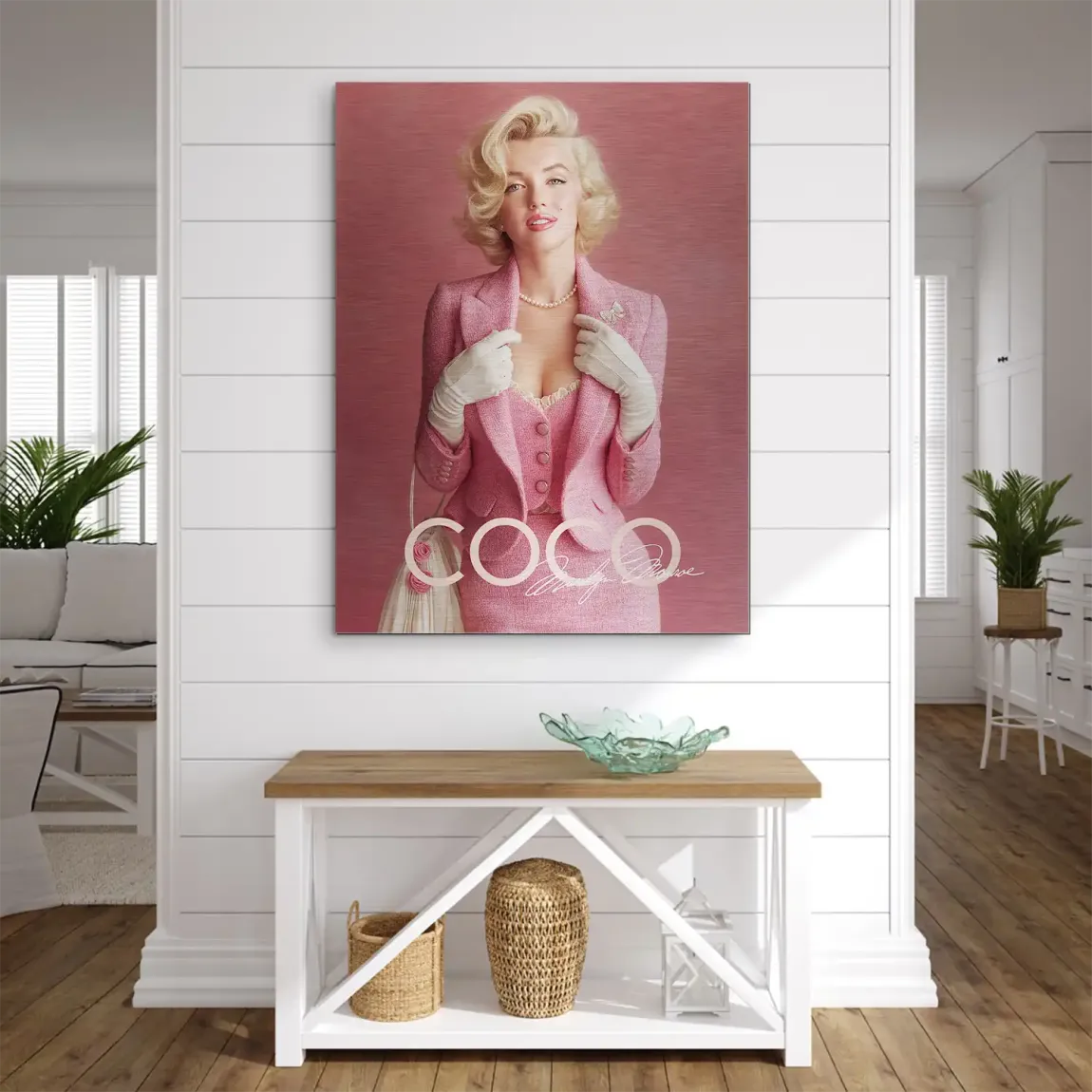 Eleganz in Rosé Monroe Aludibond Gebürstet Bild INGALERIE