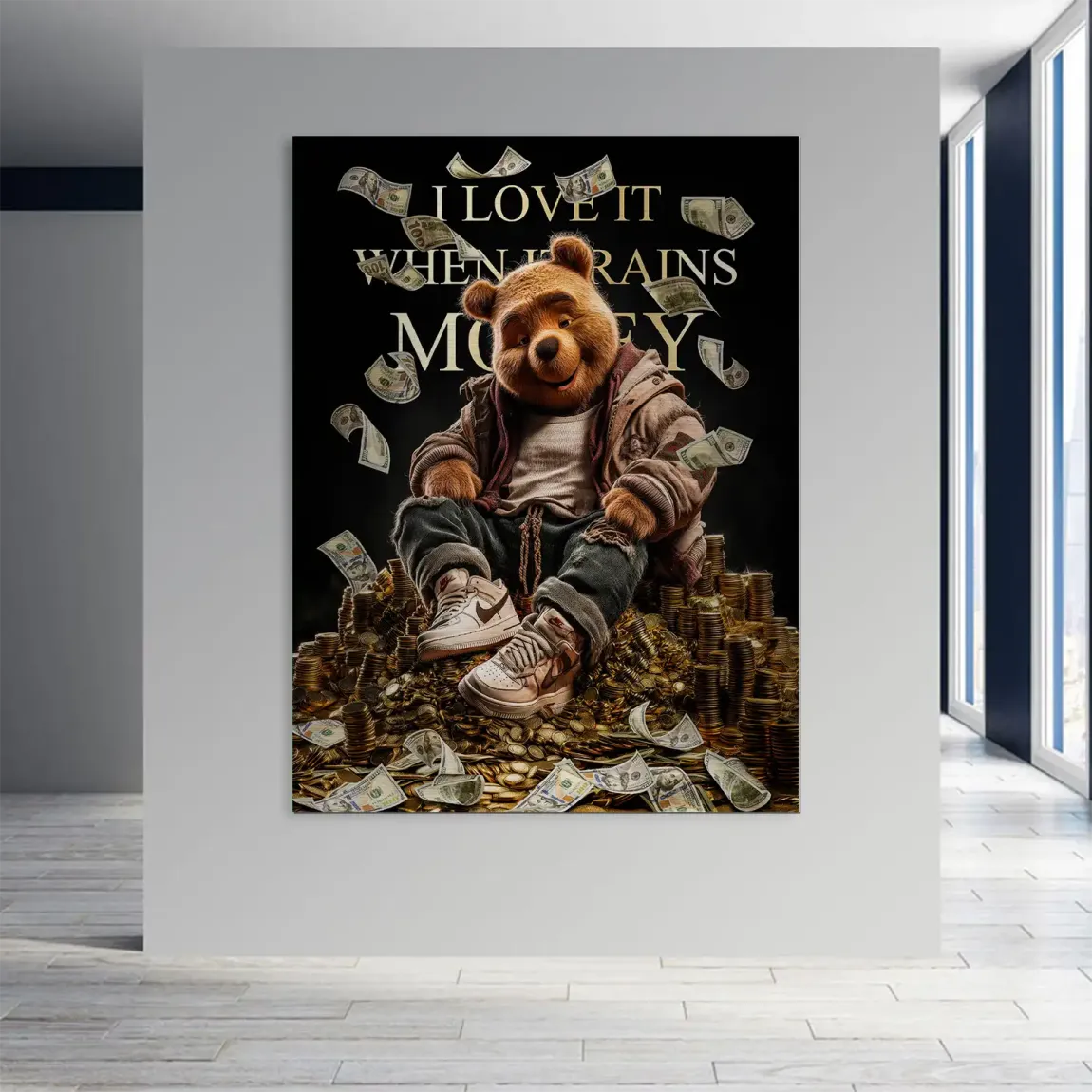 Winnie Puuh Rich Dreams Aludibond Gebürstet INGALERIE
