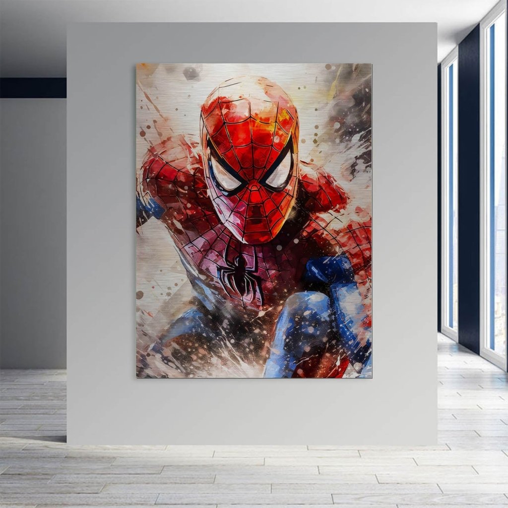 Pop Art Aludibond Brush Spiderman Abstrakt INGALERIE