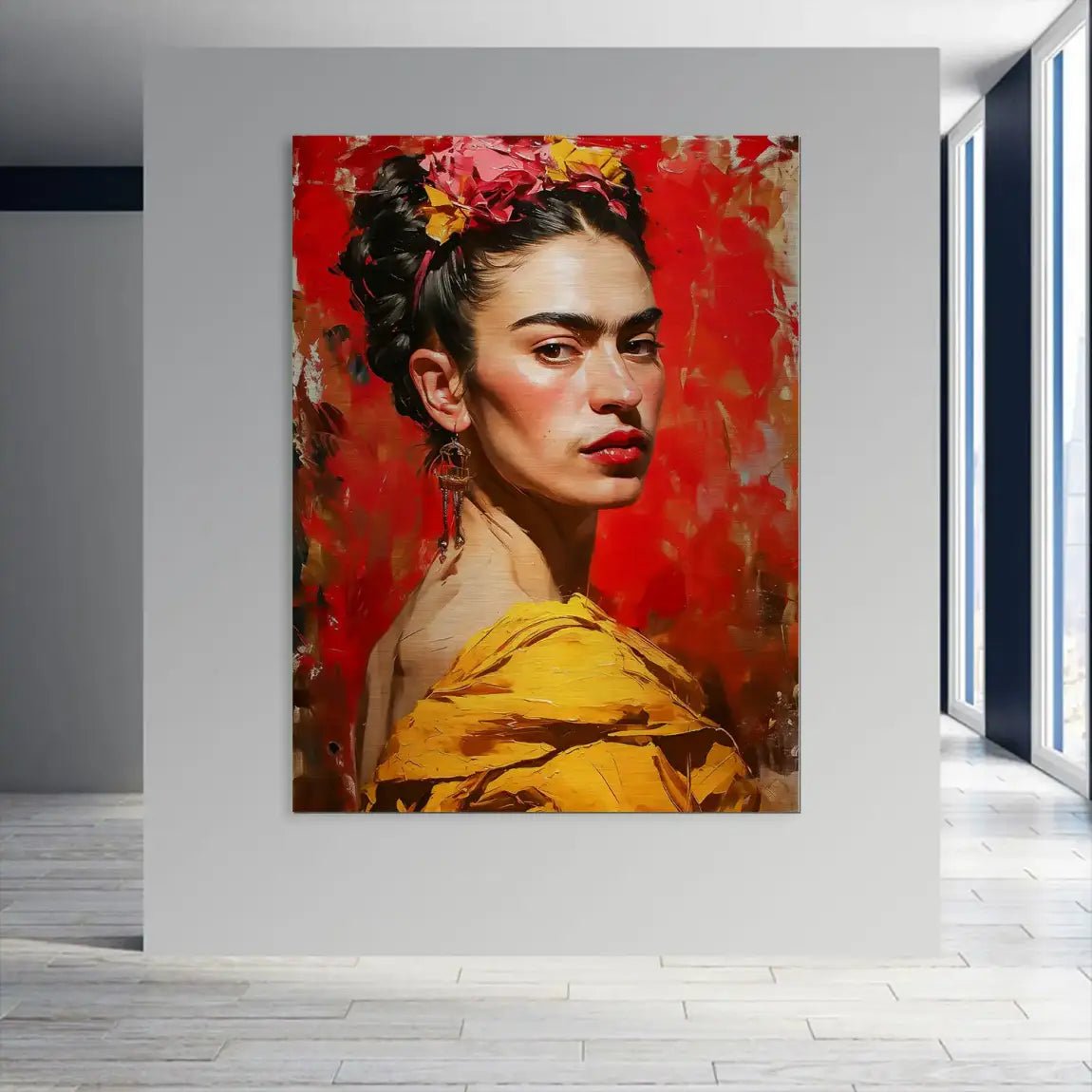 Frida Kahlo Art Nr.2 Aludibond Gebürstet INGALERIE