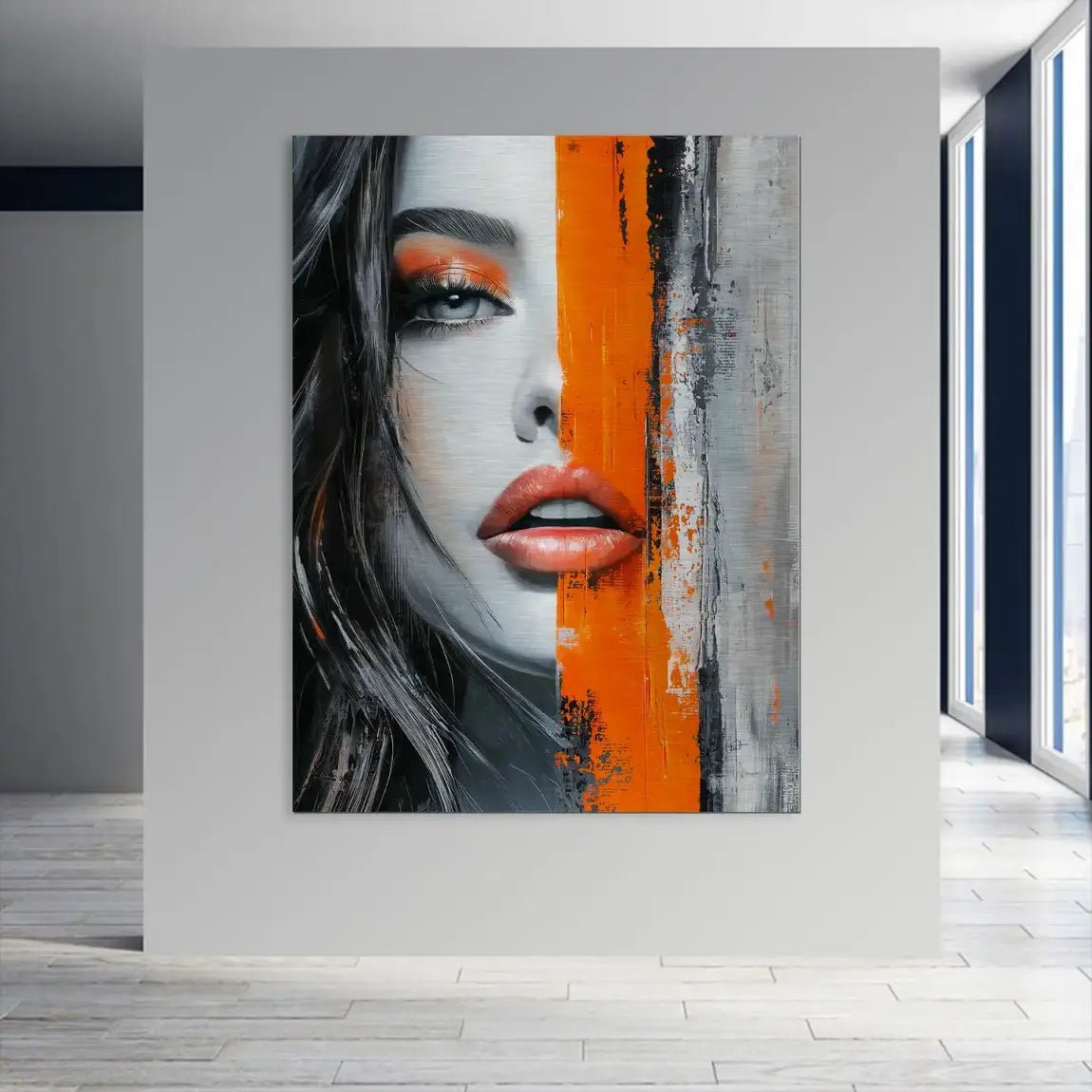 Orange Beauty Nr.2 Aludibond Gebürstet INGALERIE