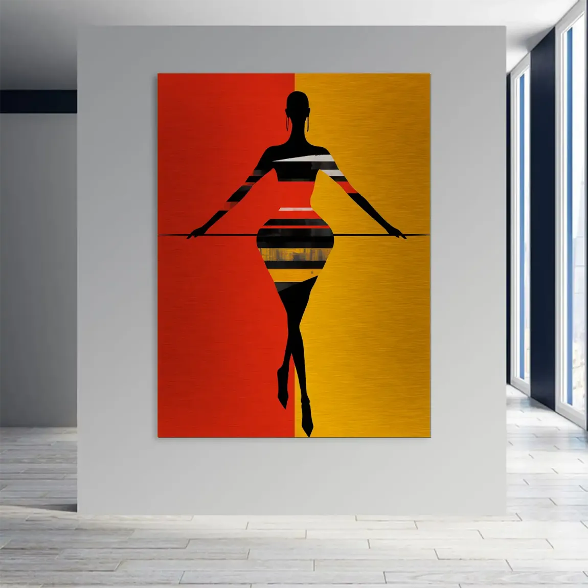 Balance der Elemente Alu Gebürstet Bild INGALERIE