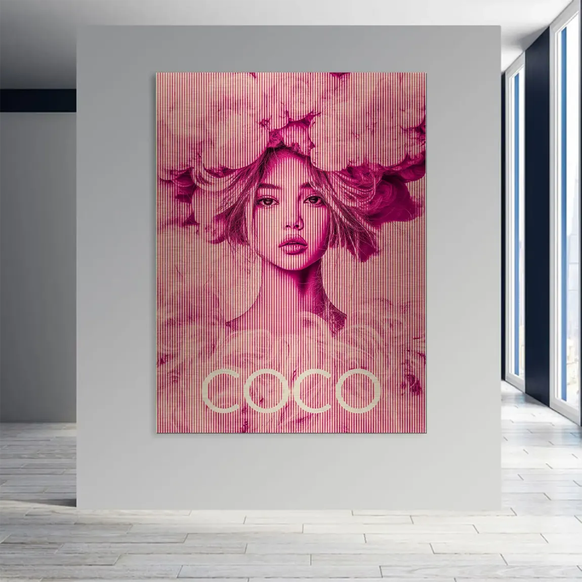 Coco Vision in Pink Aludibond Gebürstet INGALERIE